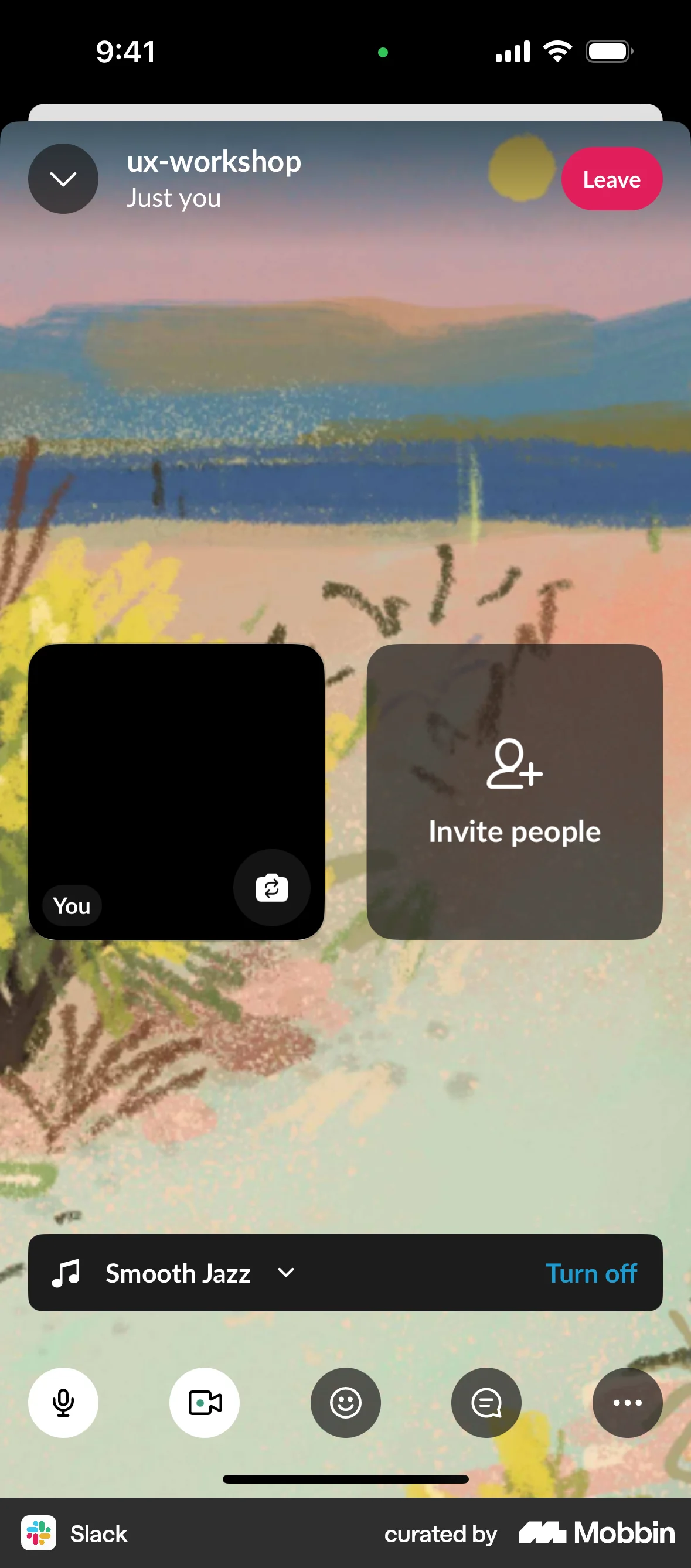 Slack iOS Call screen
