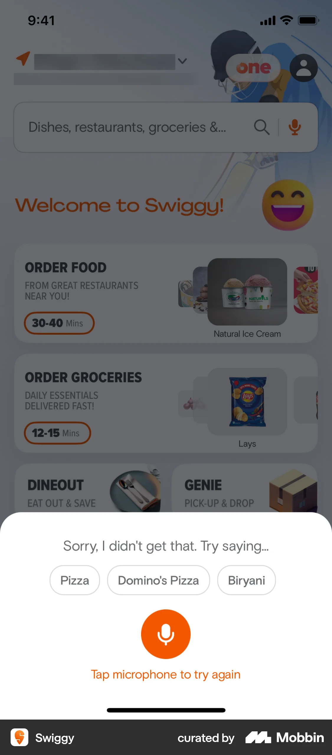 Swiggy iOS Audio & Video Recorder screen