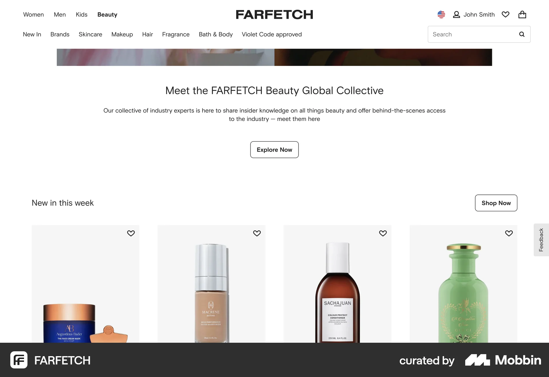 FARFETCH Web Shop & Storefront screen