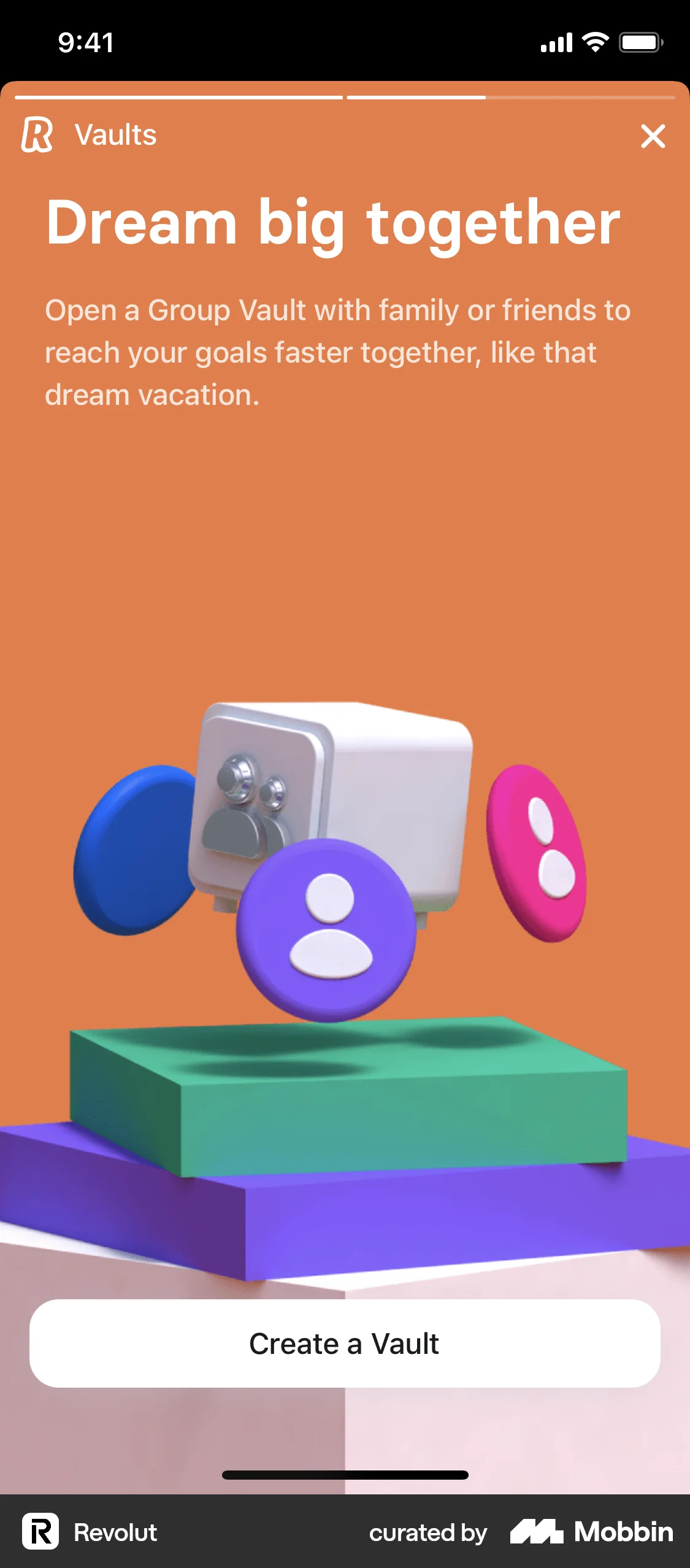 Revolut iOS Stories screen