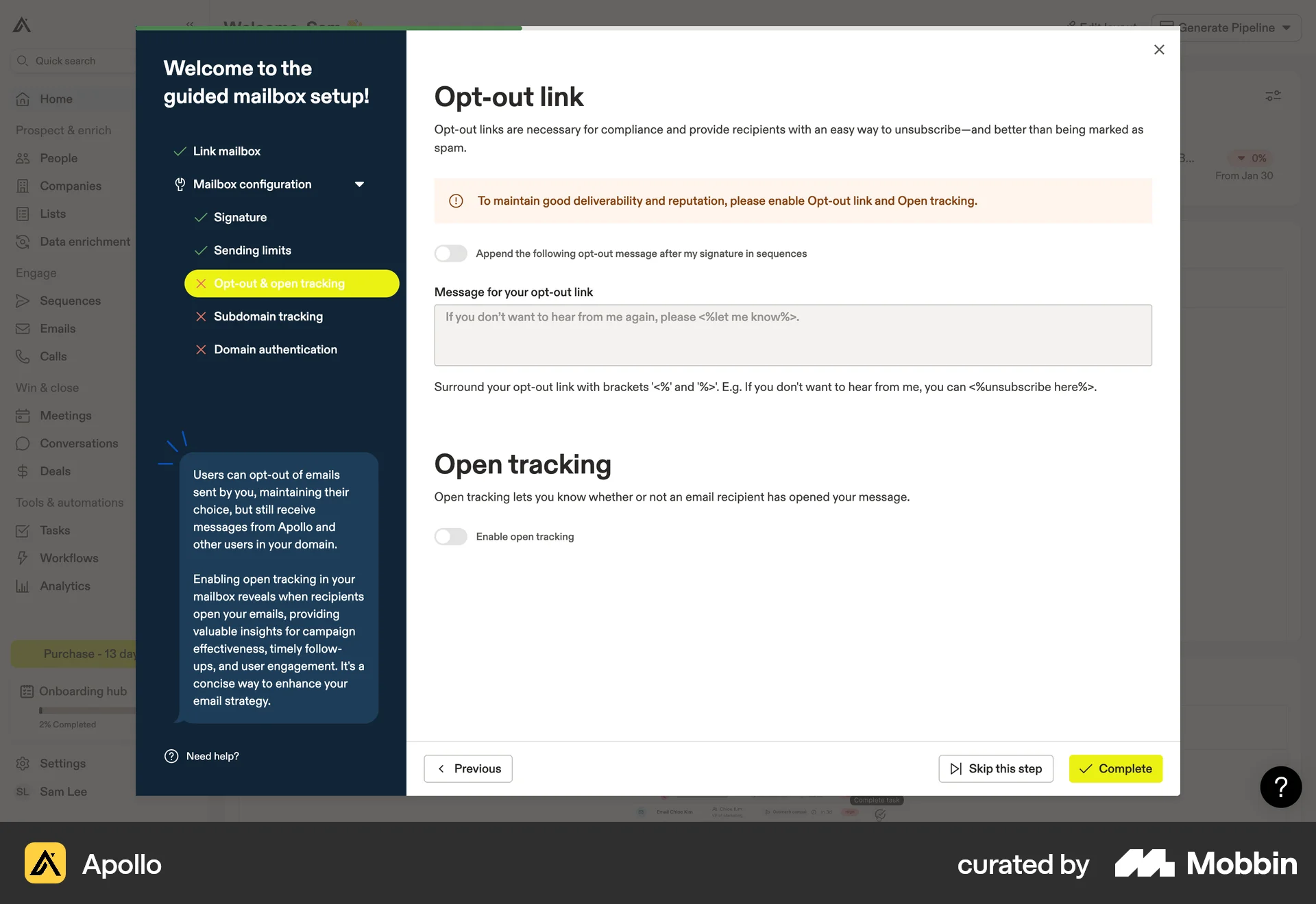 Apollo Web screen containing Tree UI element