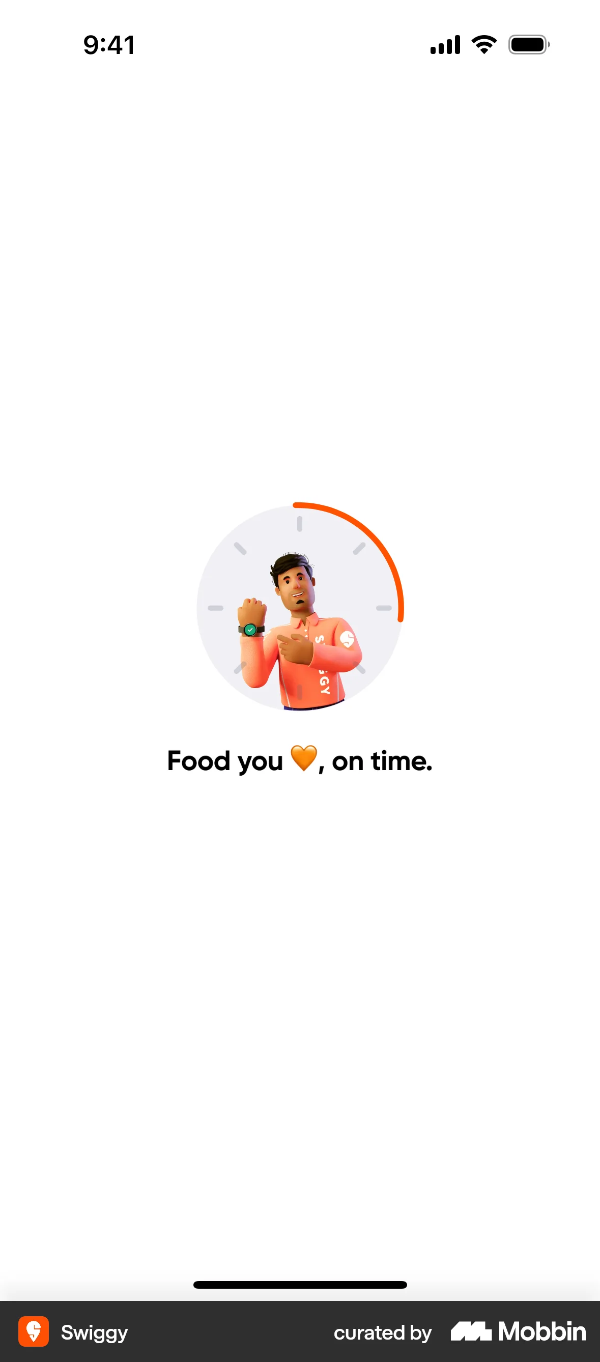 Swiggy iOS screen containing Loading Indicator UI element
