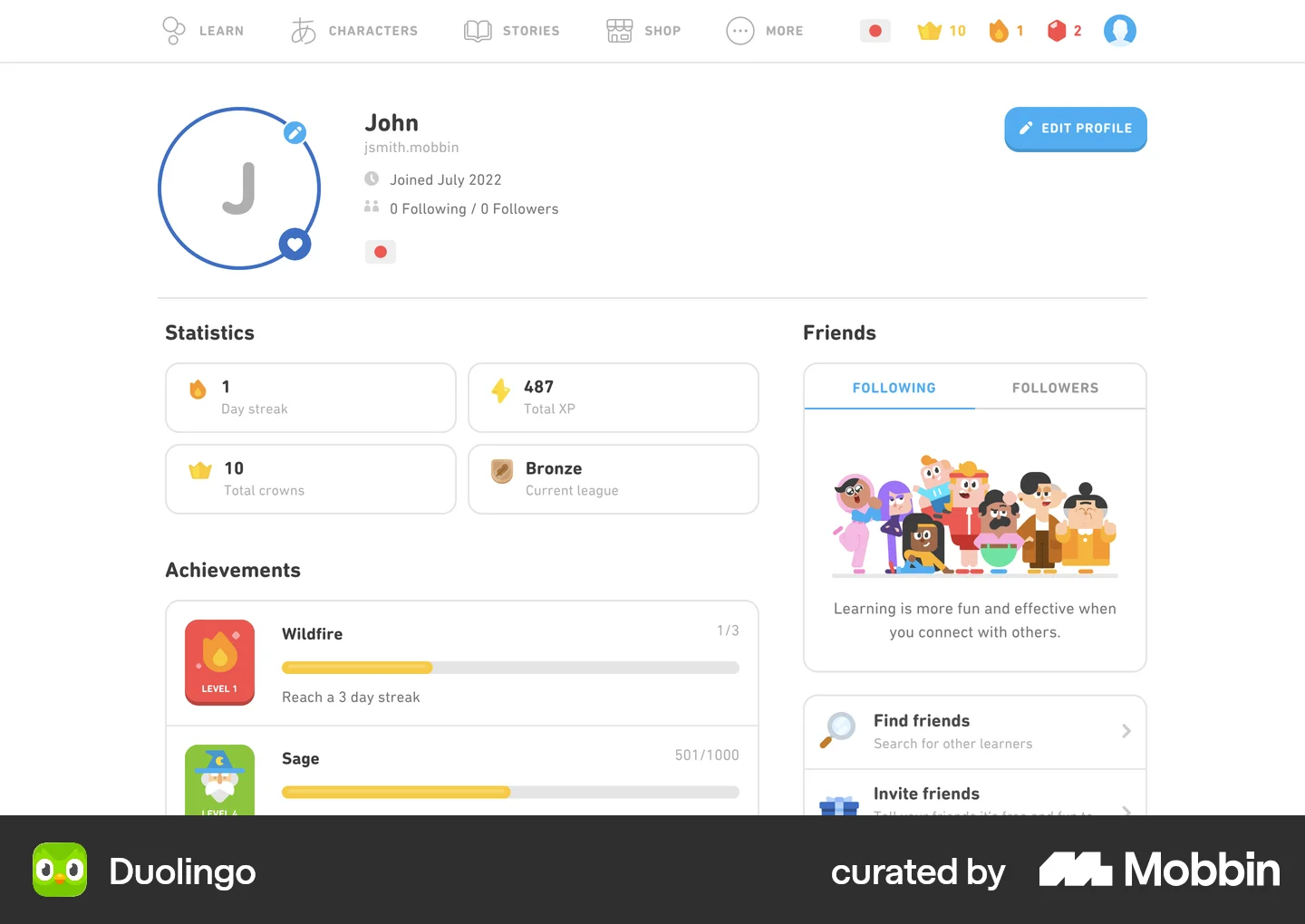 Very Simple User Profile Web Design Example Web Profile UI Design Ideas and Inspiration
