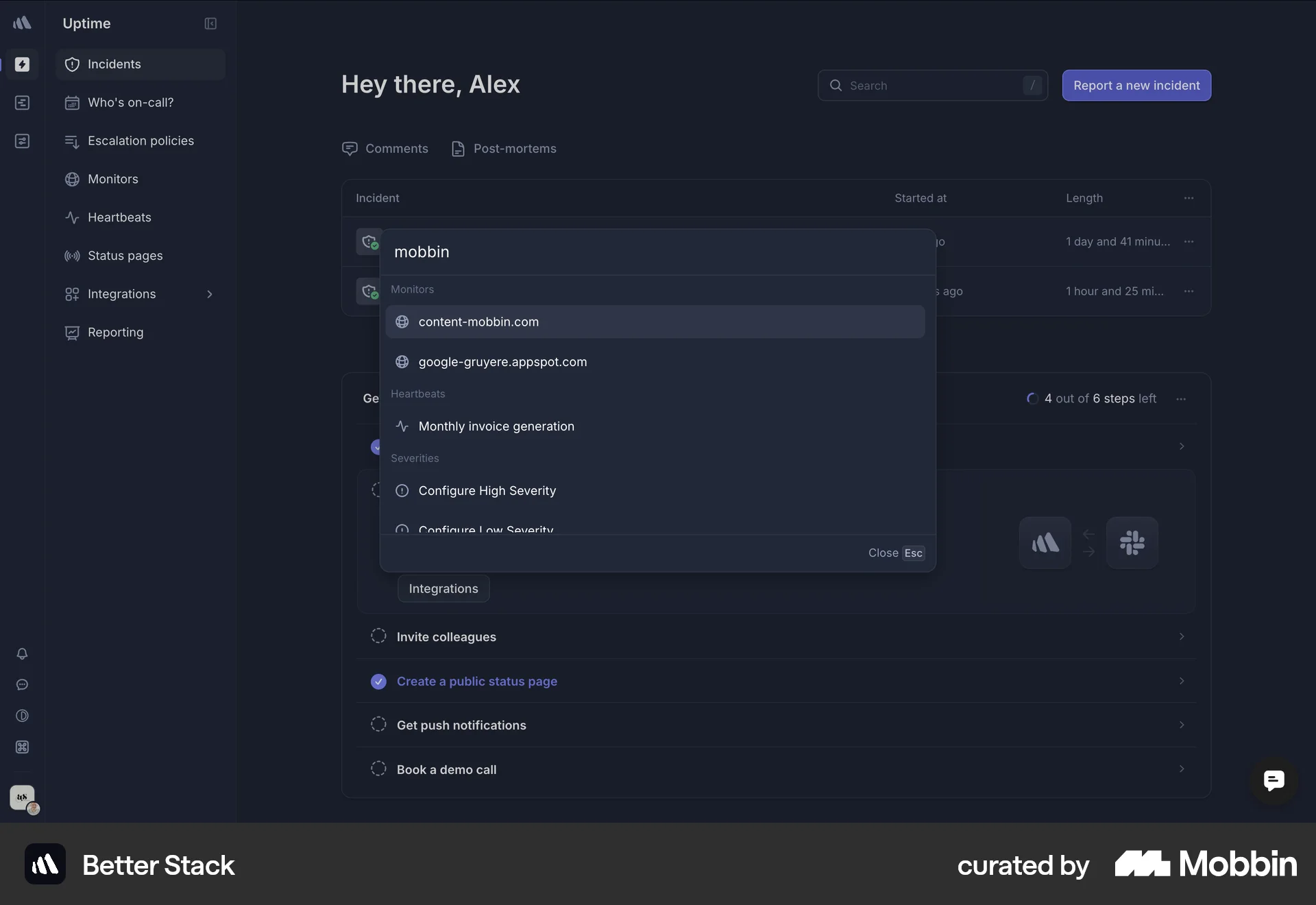 Better Stack Web Search screen