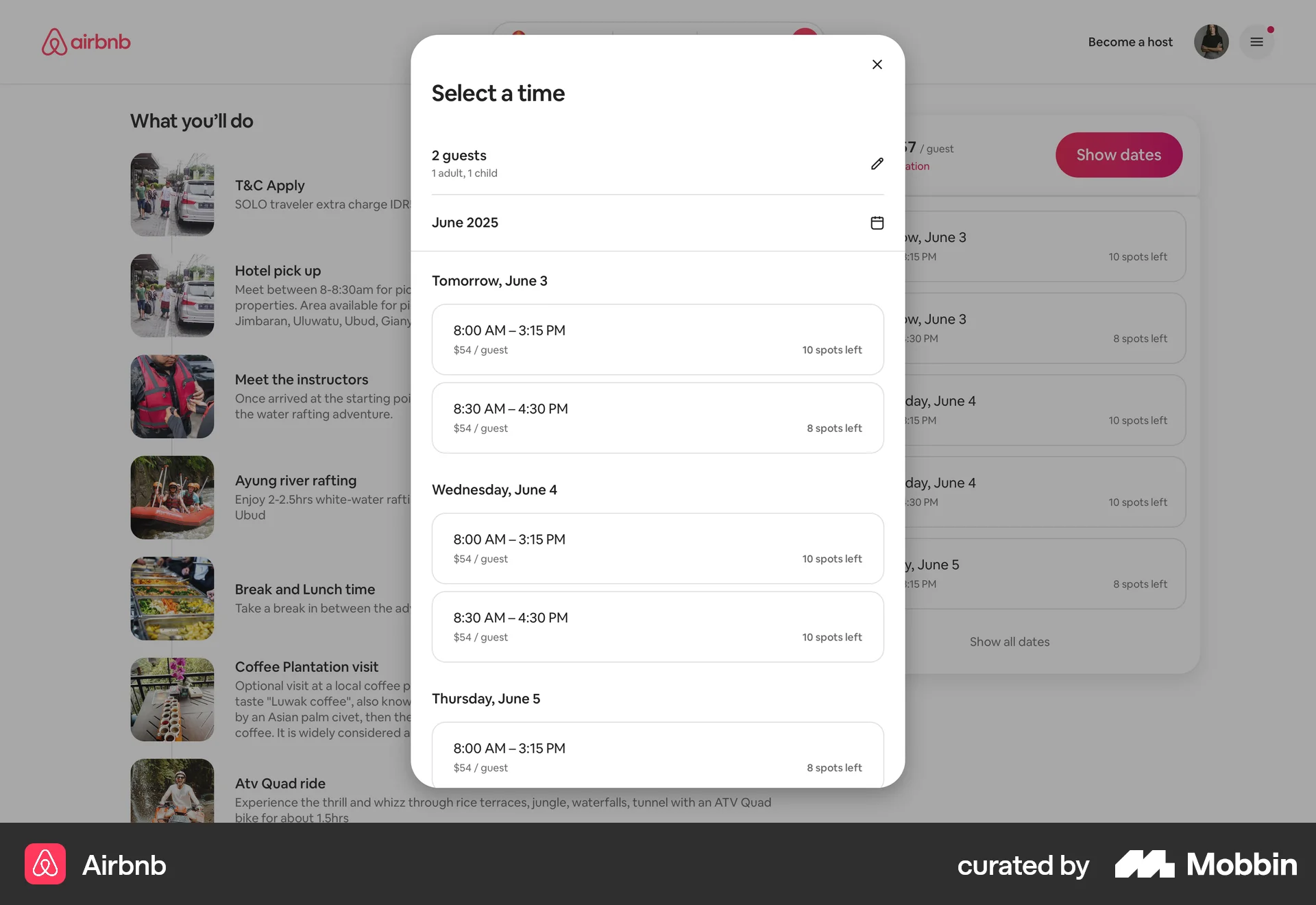 Airbnb screen