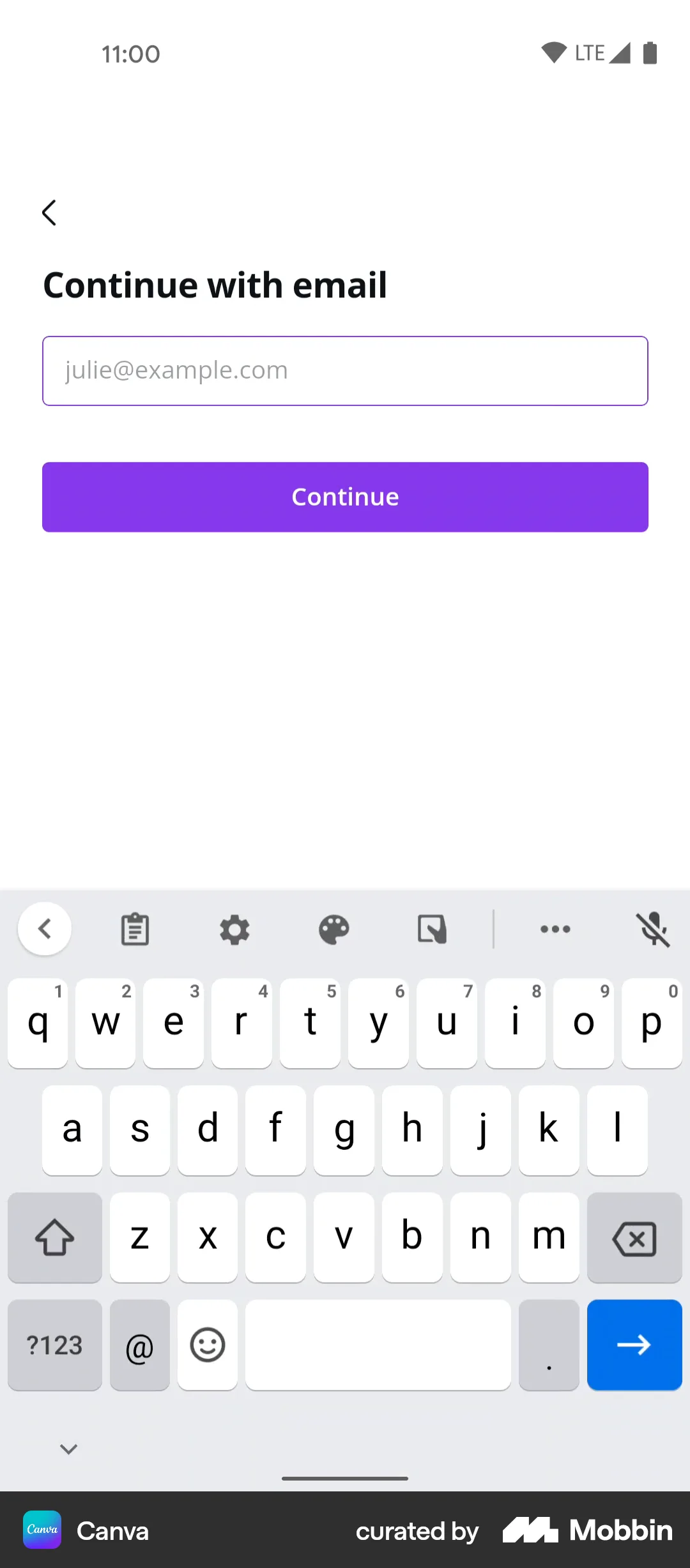Canva Android Photo & Video App screen