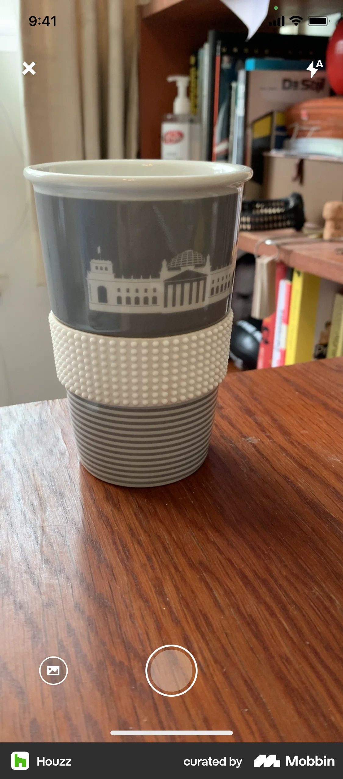 Houzz iOS Camera & Scanner screen