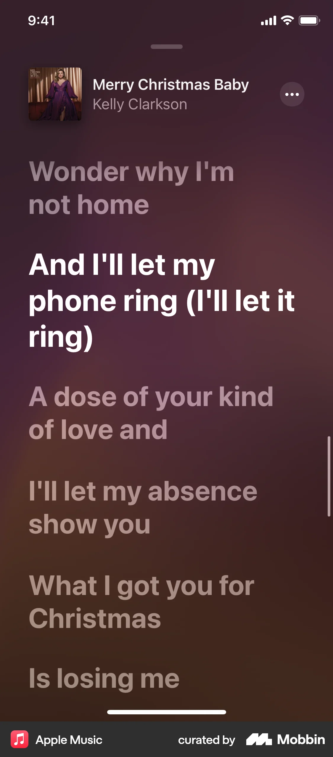 Apple Music iOS Song & Podcast Detail screen