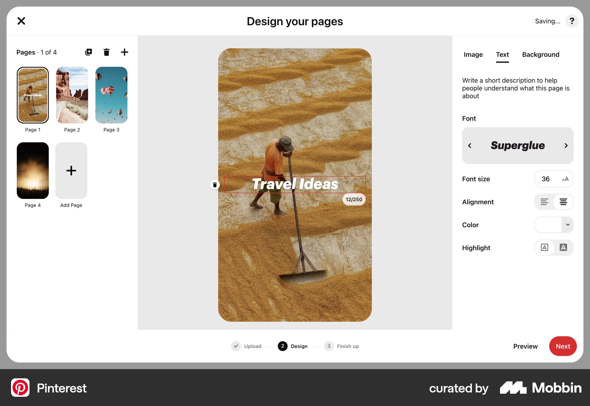 Pinterest Web Draw & Annotate screen