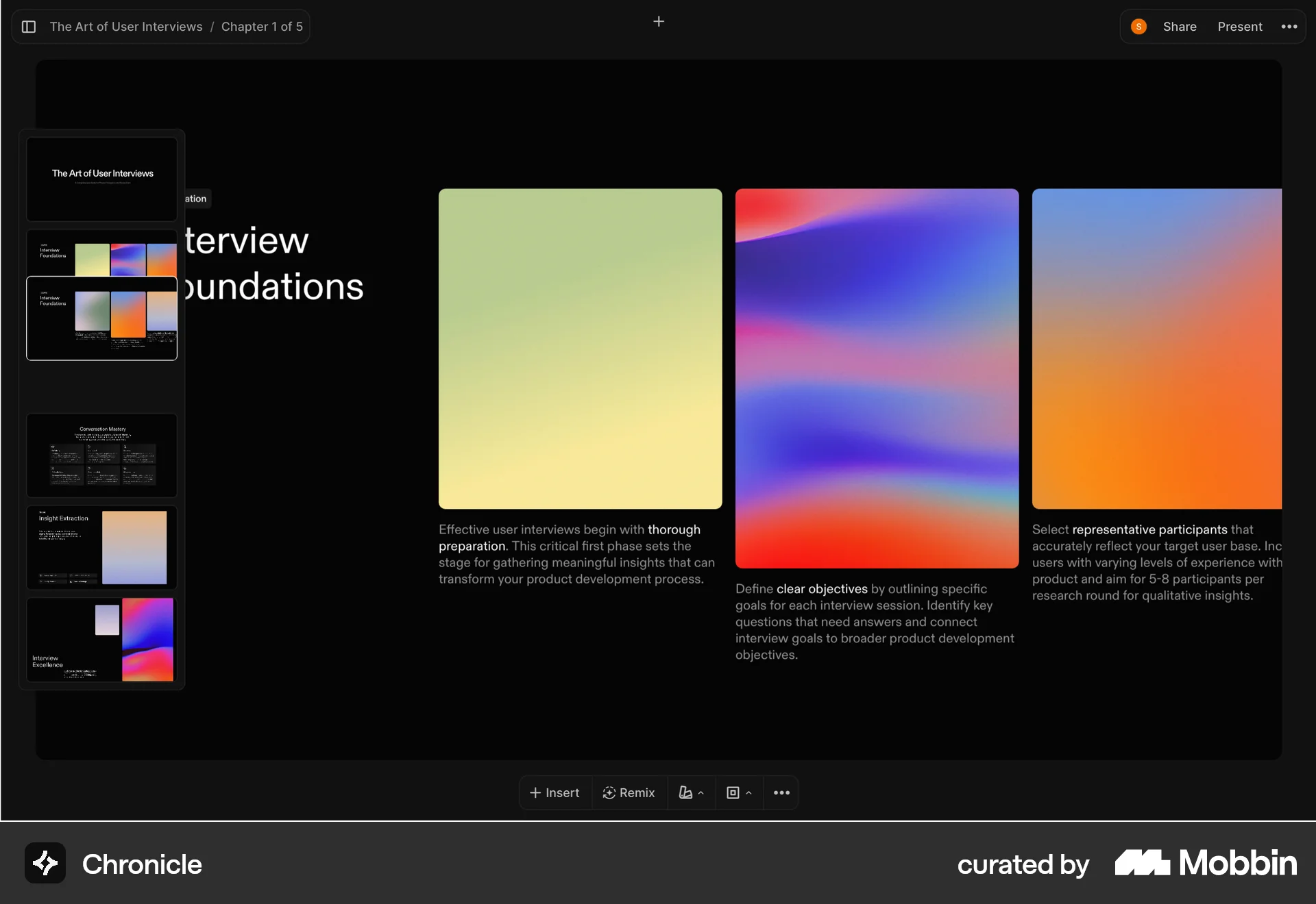 Chronicle Web Reorder screen
