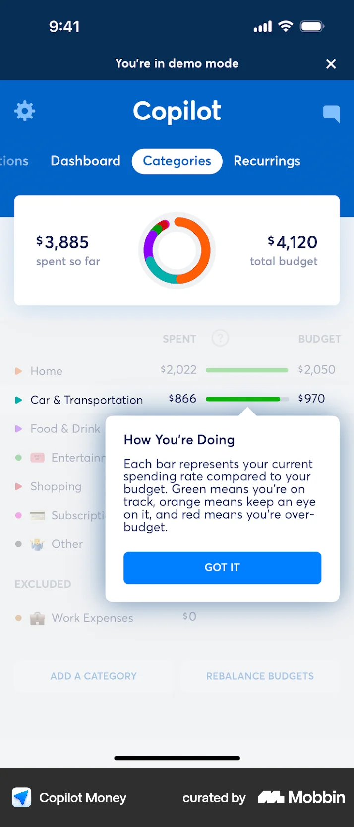 Pie Chart Ui Example Pie Chart UI Design Examples for Mobile