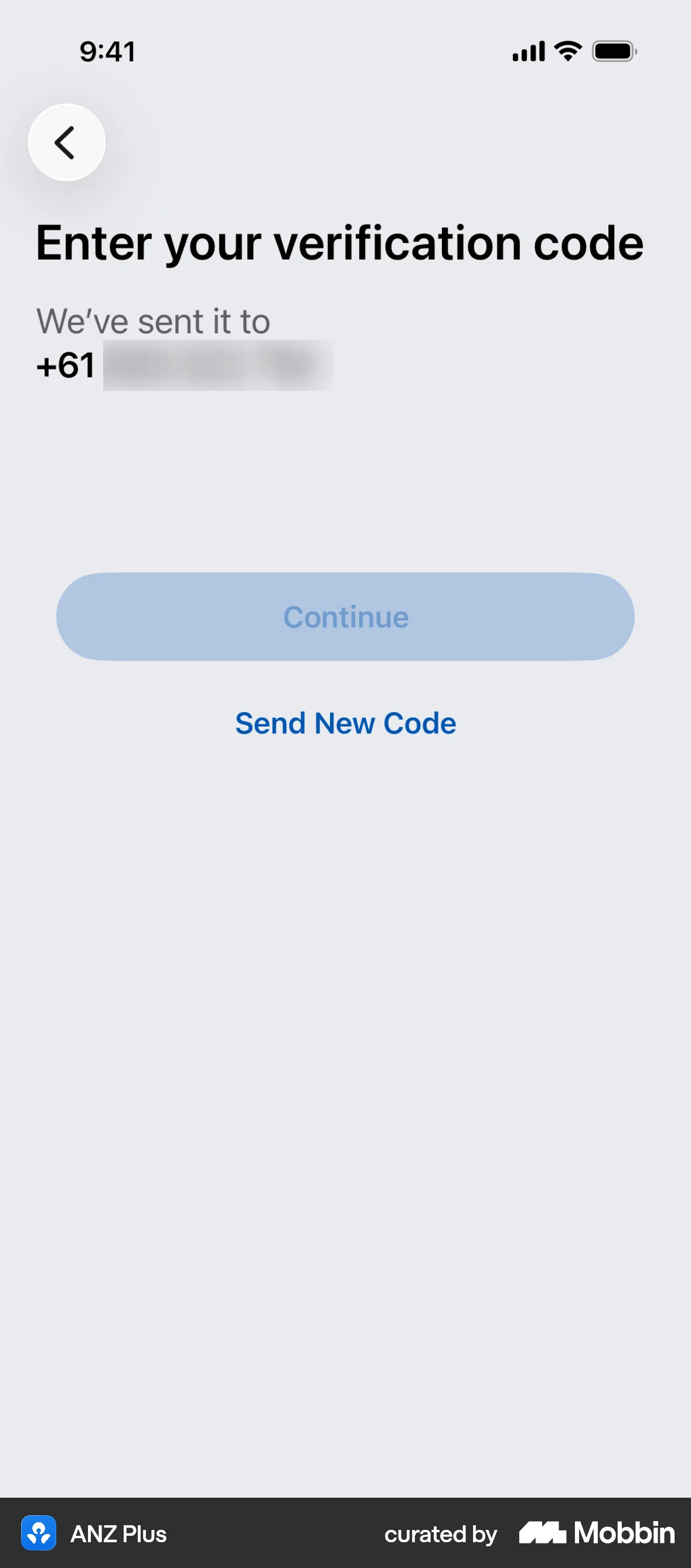 ANZ Plus Onboarding screen