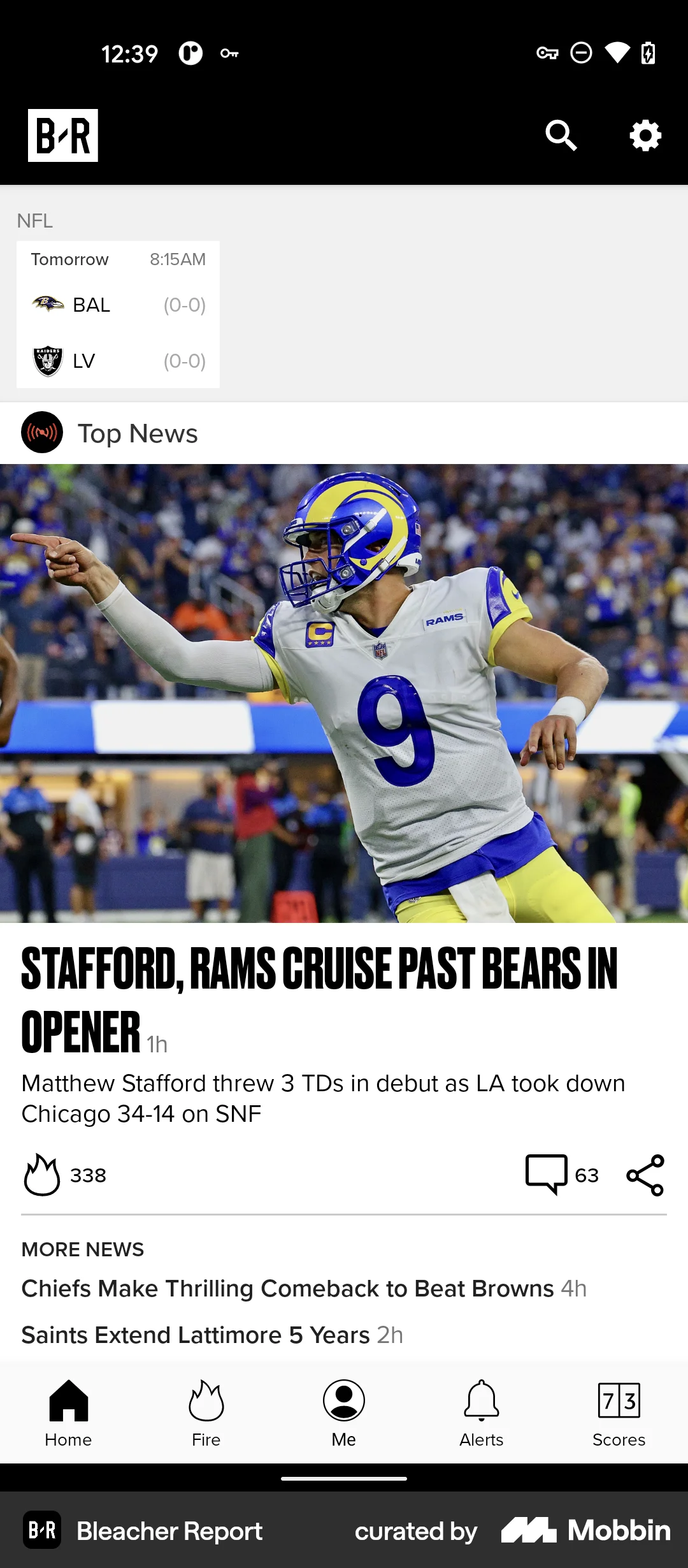 Bleacher Report screen