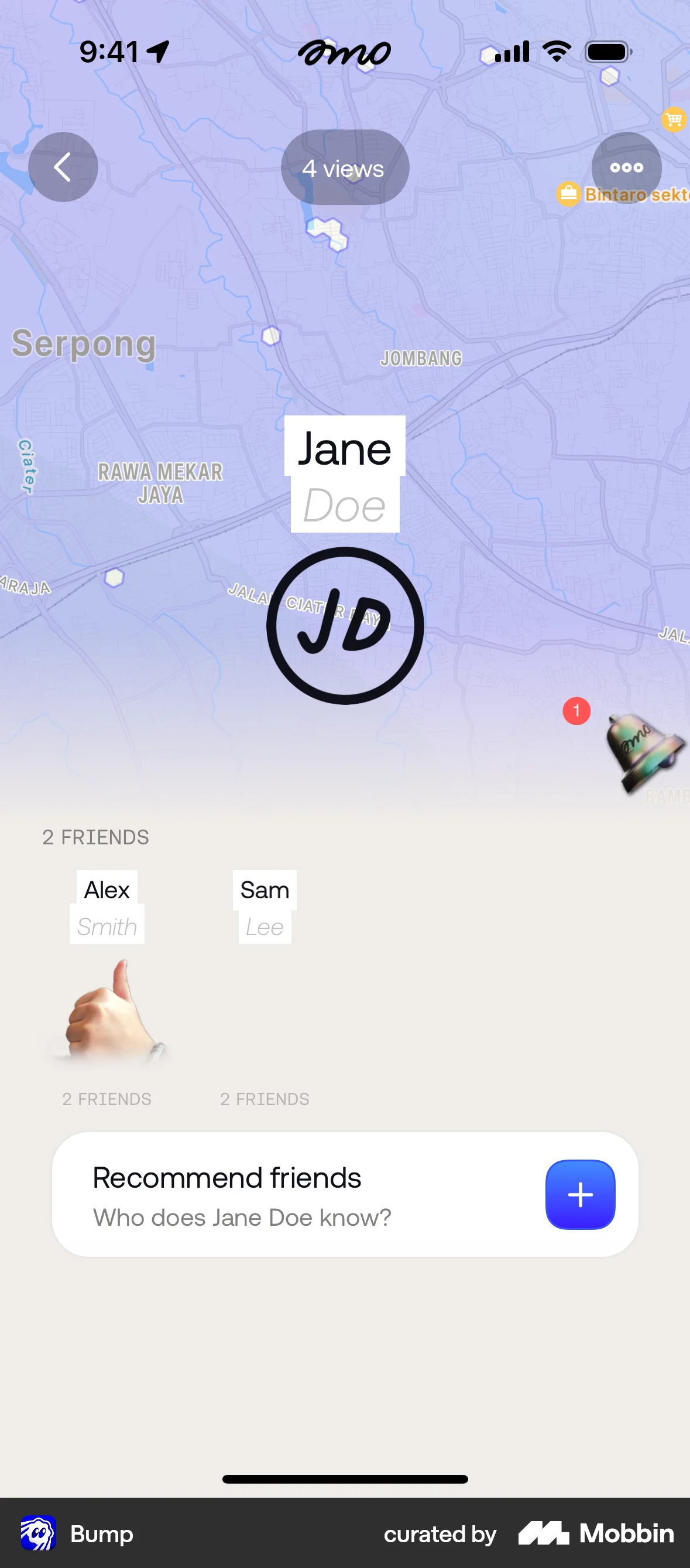 Bump iOS User / Group Profile screen