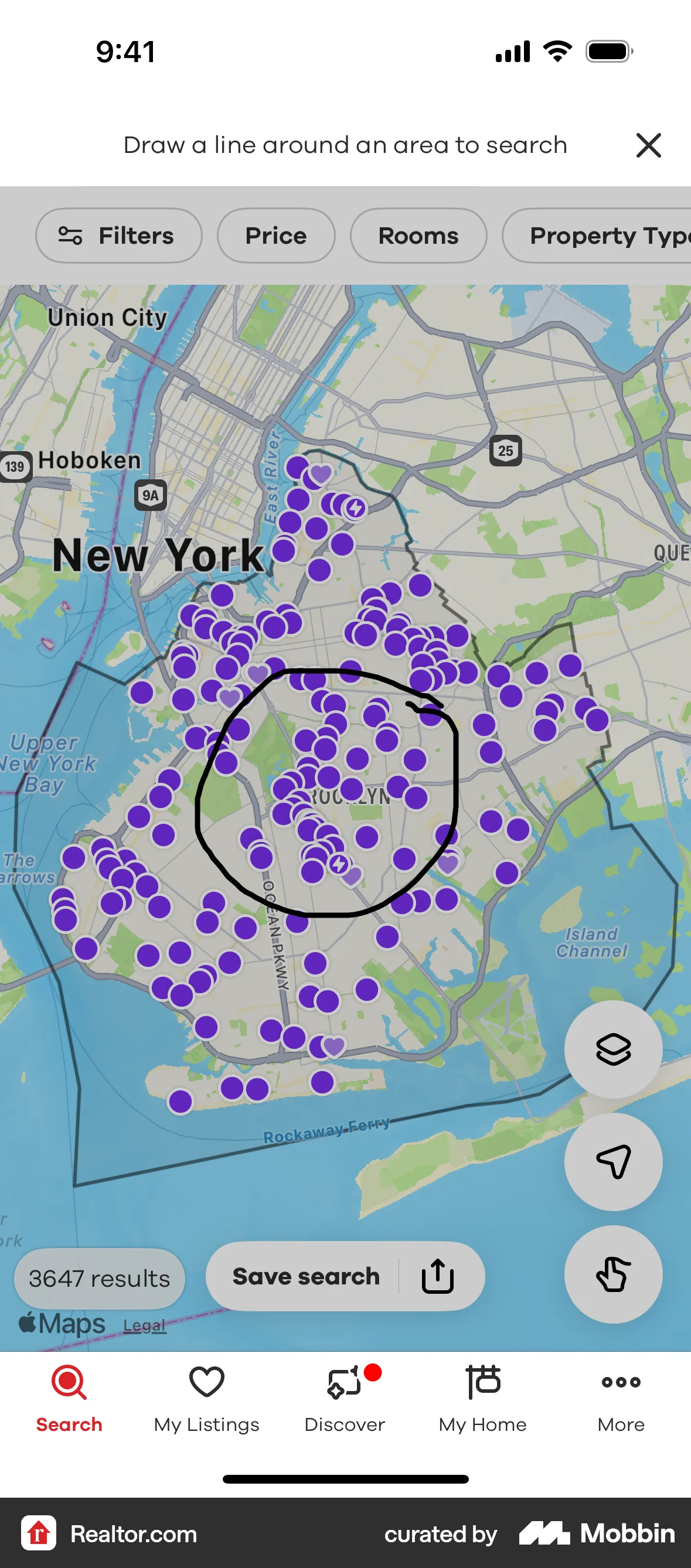 Realtor.com iOS Media Editor screen