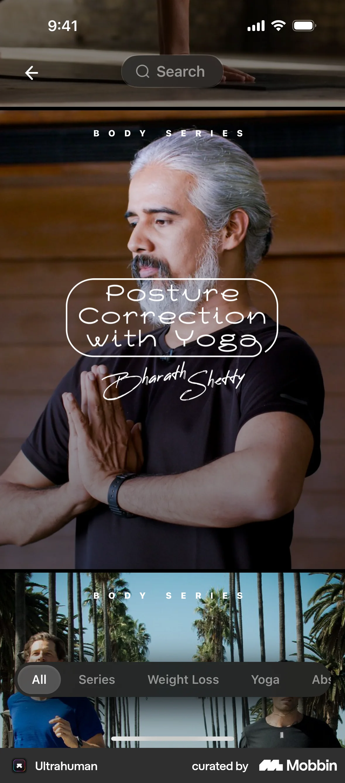 Ultrahuman iOS Browse & Discover screen