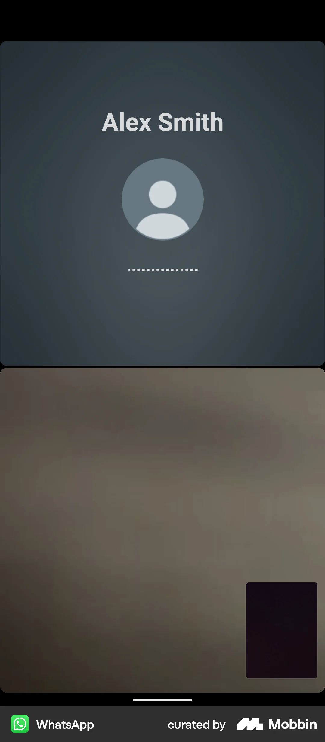 WhatsApp Android Call screen