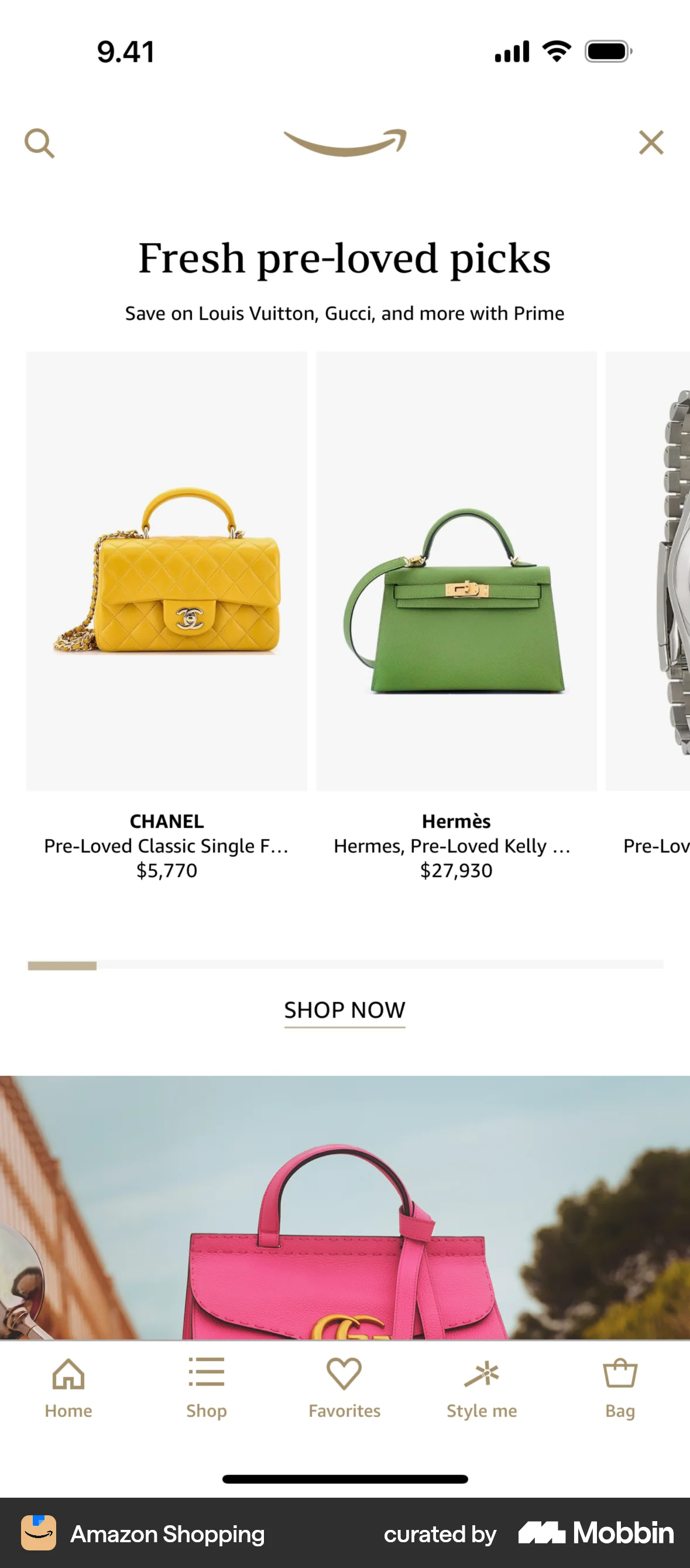 Amazon Shopping iOS Pricing screen