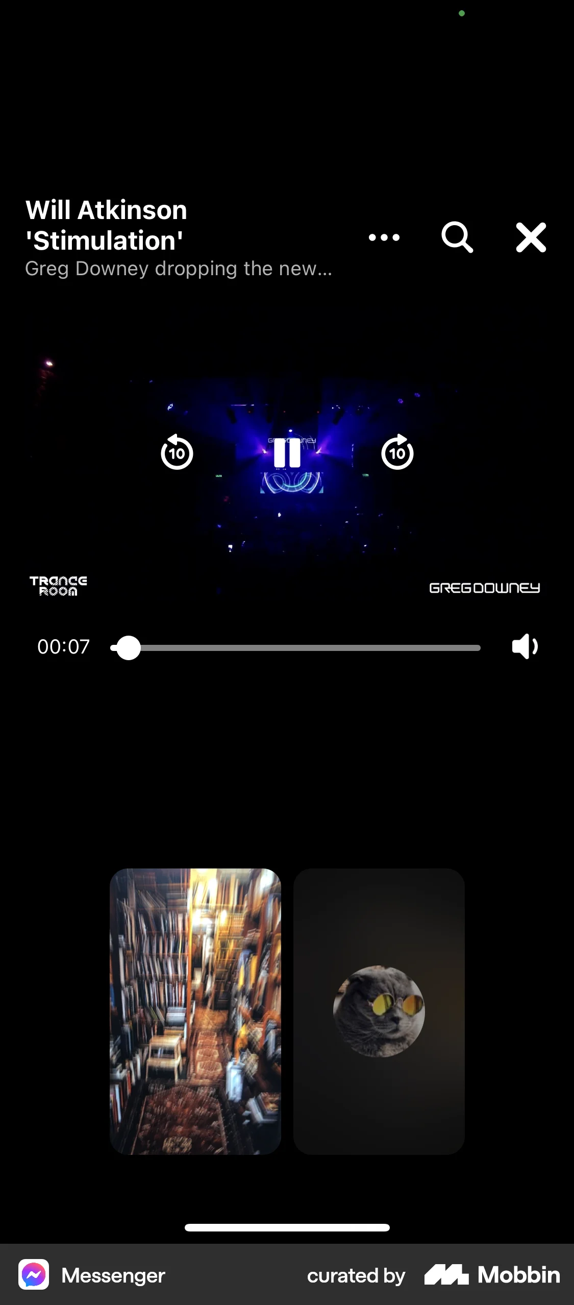 Messenger iOS Call screen