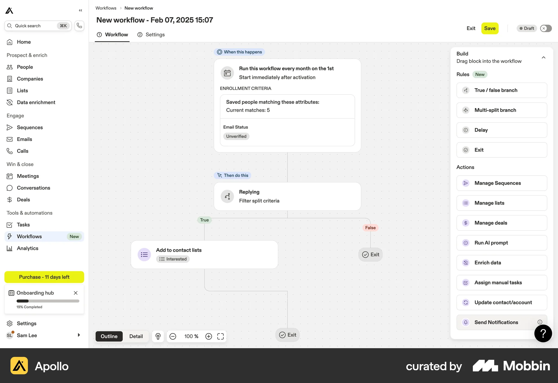 Apollo Web Canvas screen