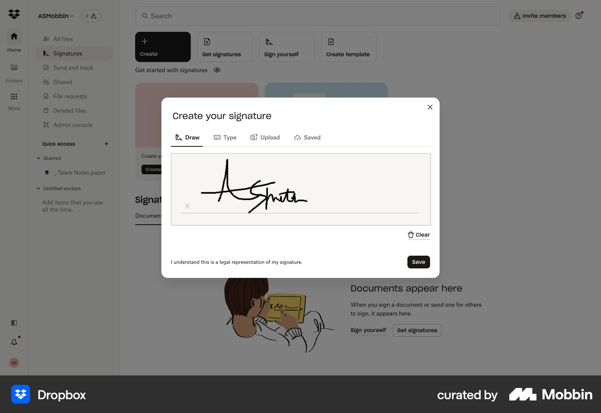Dropbox Web Draw & Annotate screen