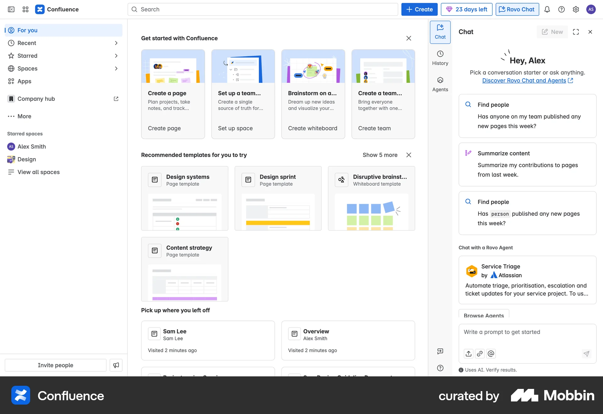 Confluence Web Chat Bot screen
