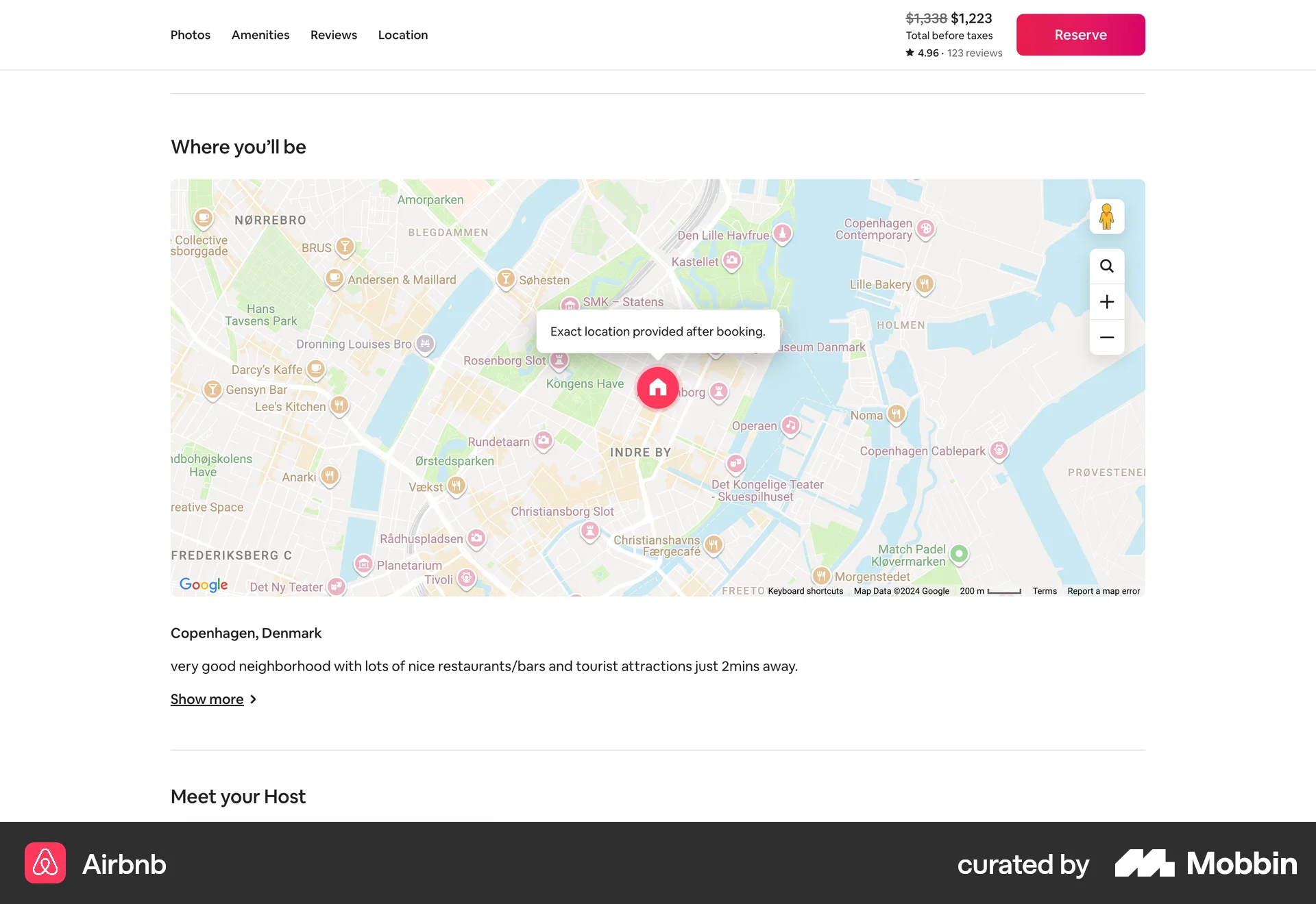 Airbnb Web Real Estate App screen