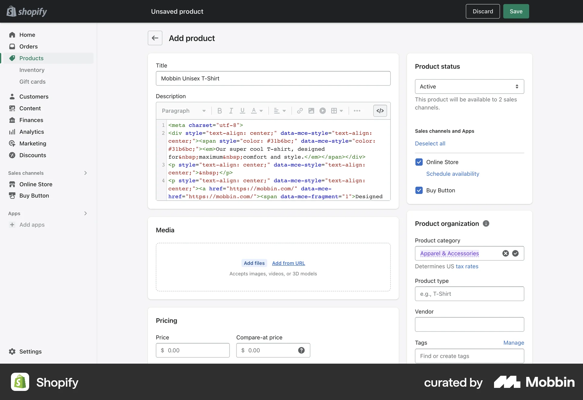 Shopify Web Code Editor screen