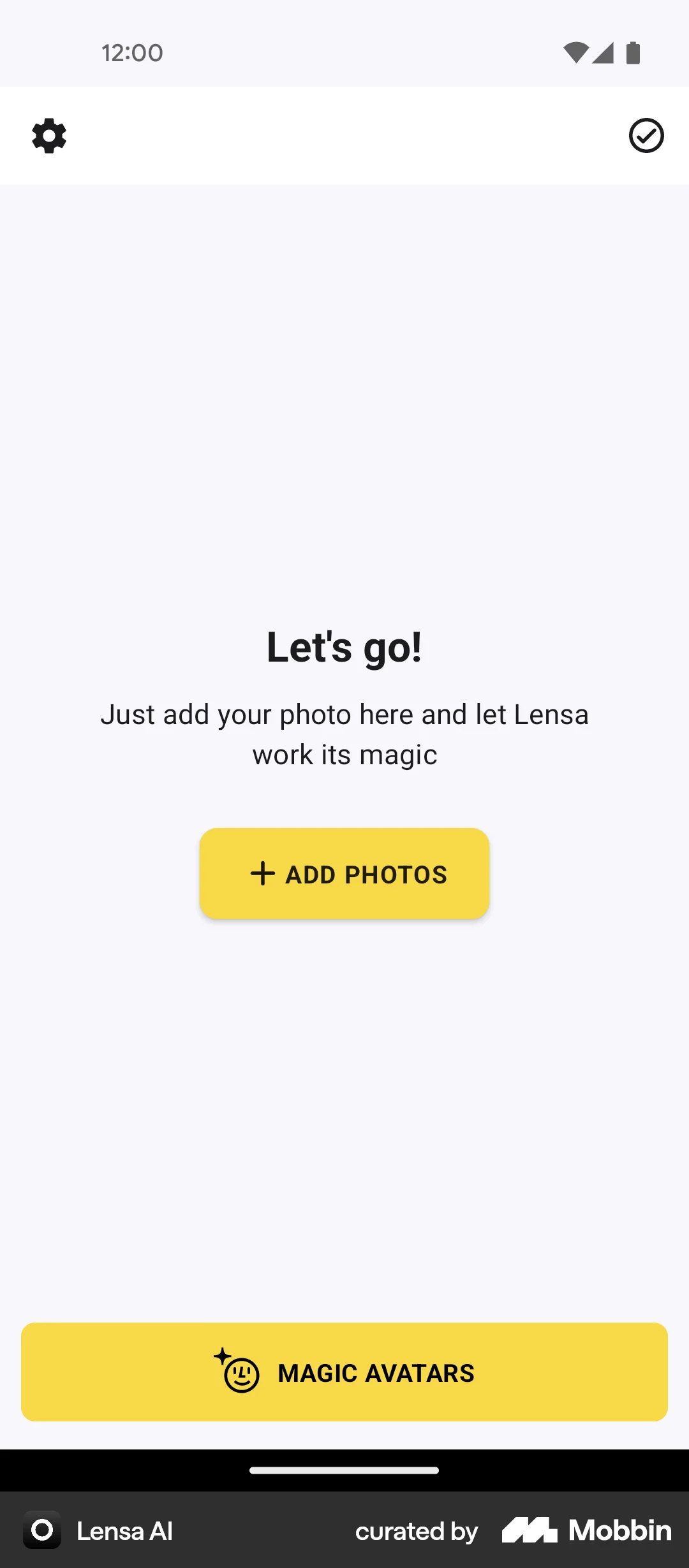 Lensa AI Android AI App screen