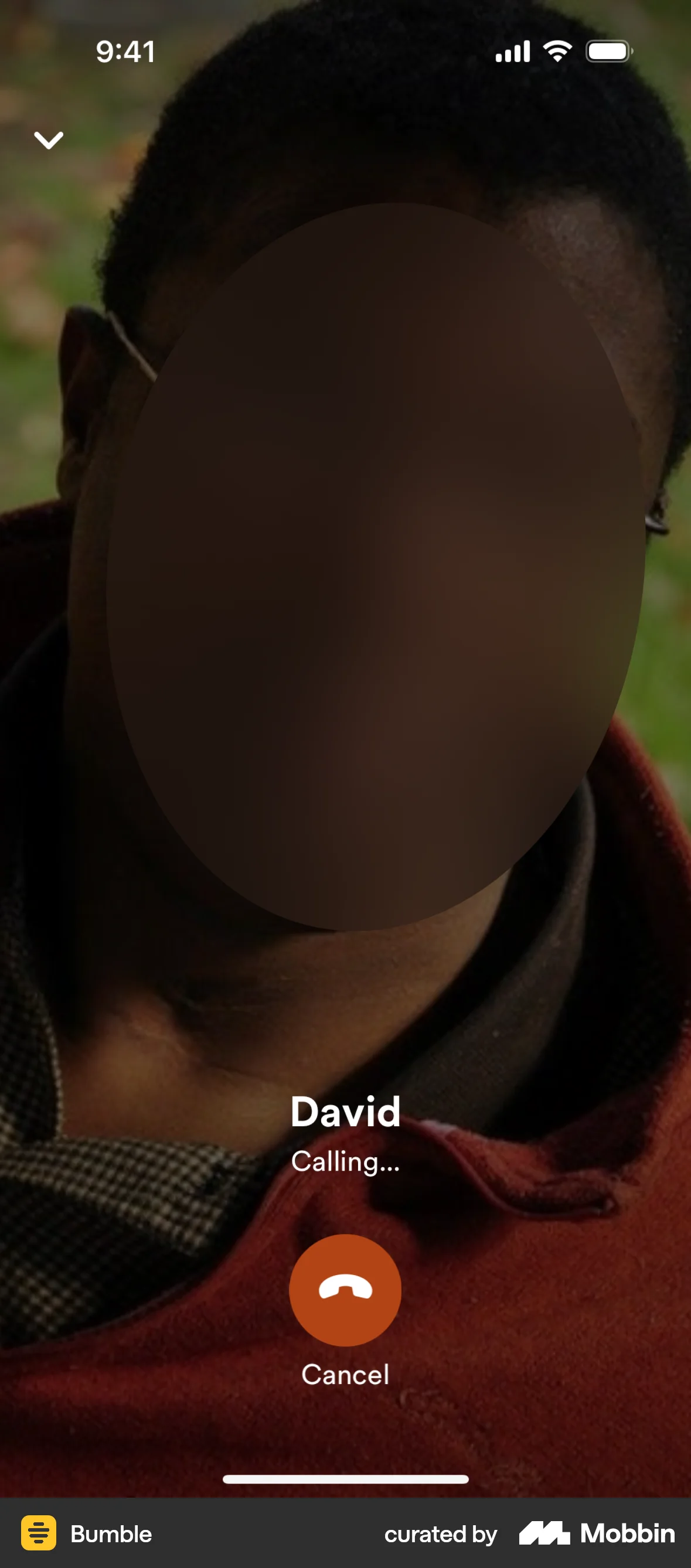 Bumble iOS Call screen