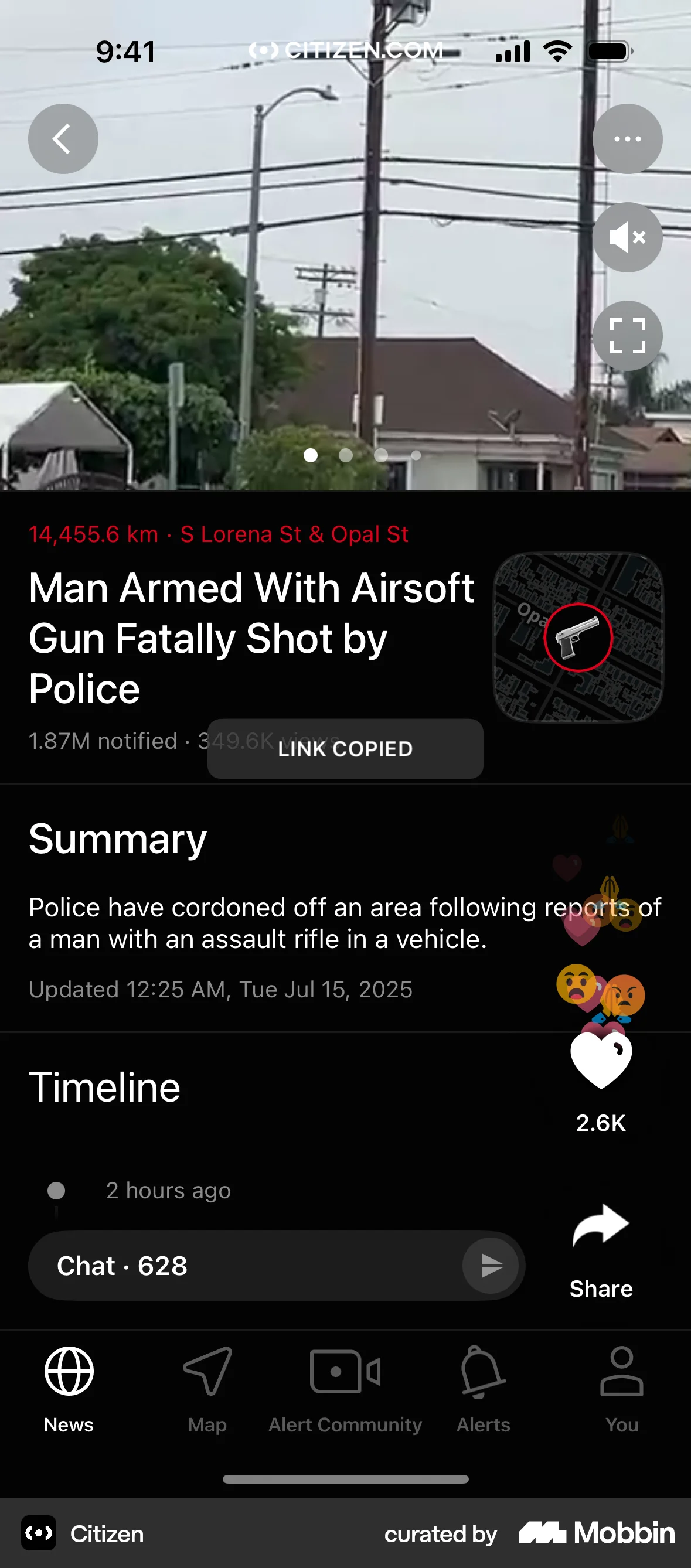 Citizen iOS Acknowledgement & Success screen