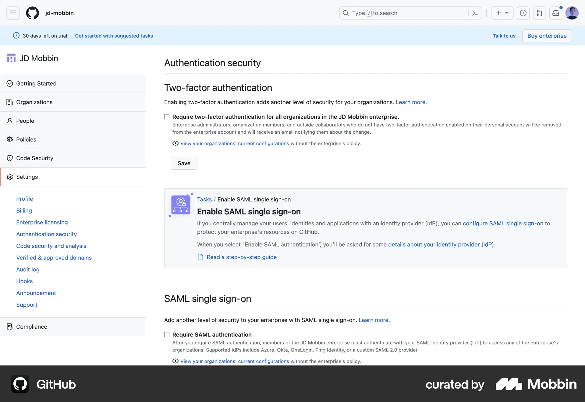 GitHub Web Guided Tour & Tutorial screen