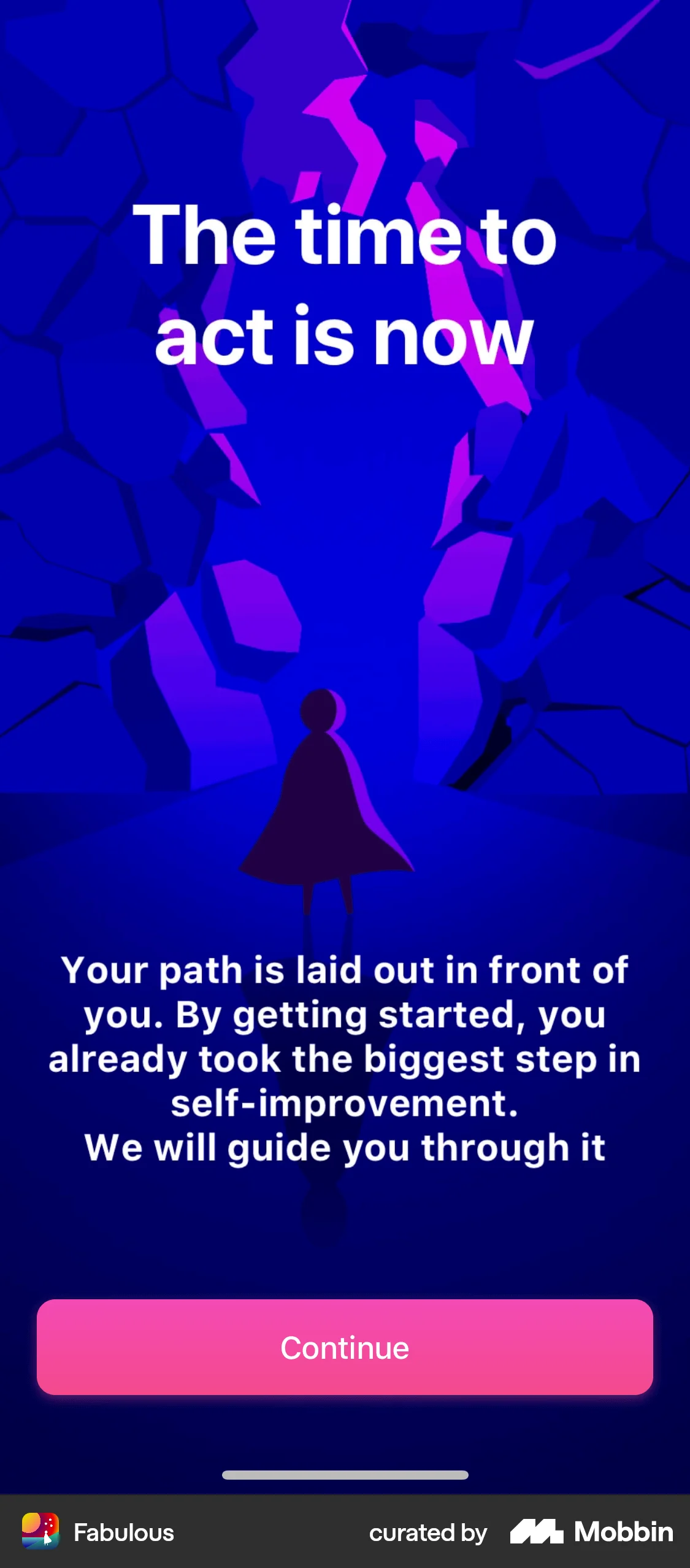 Fabulous iOS Welcome & Get Started screen