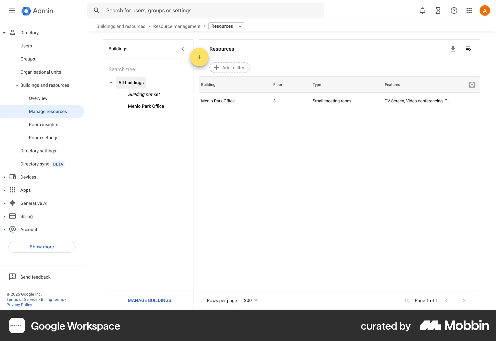 Google Workspace Web screen containing Toolbar UI element