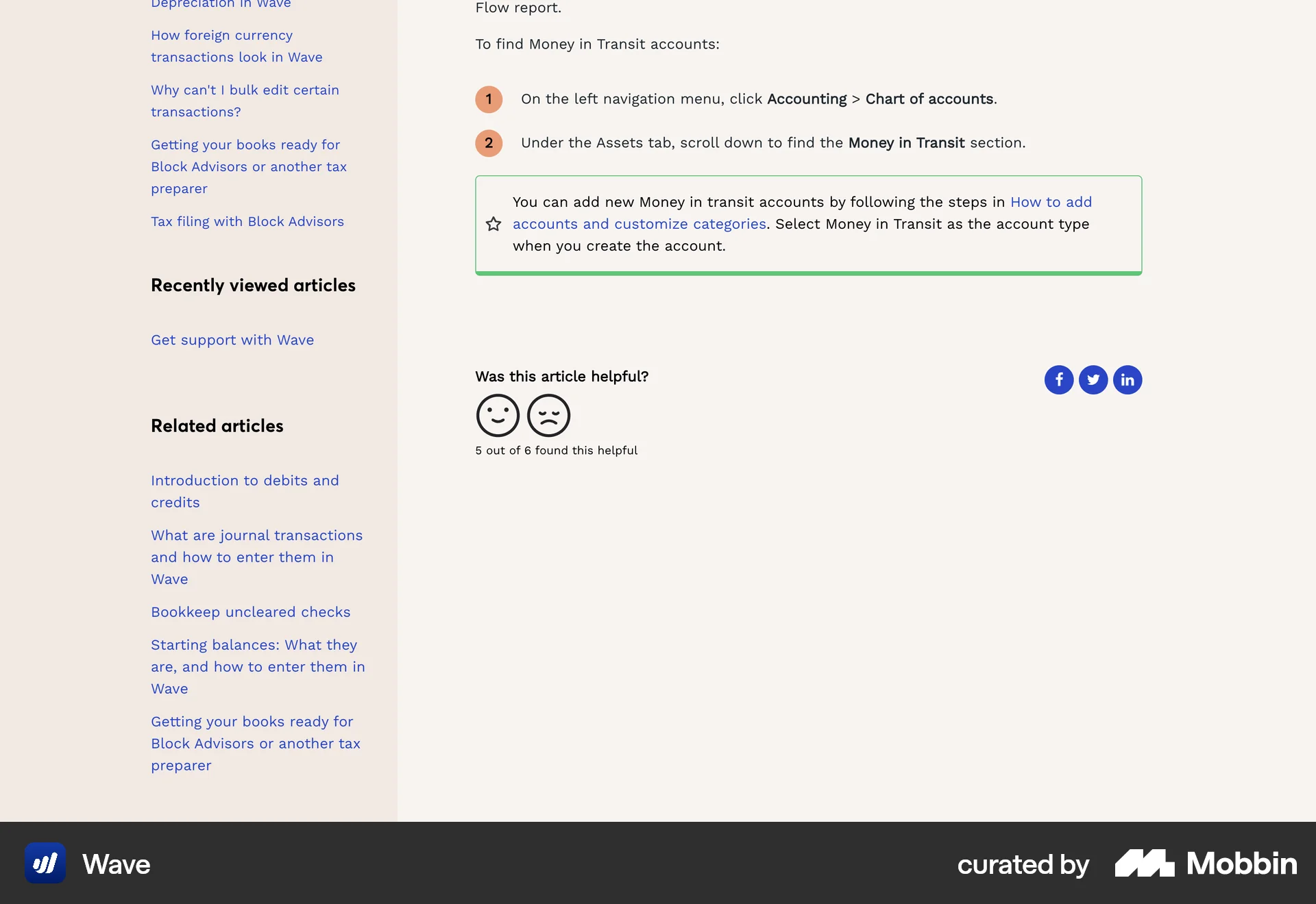 Wave Web screen containing Rating Control UI element