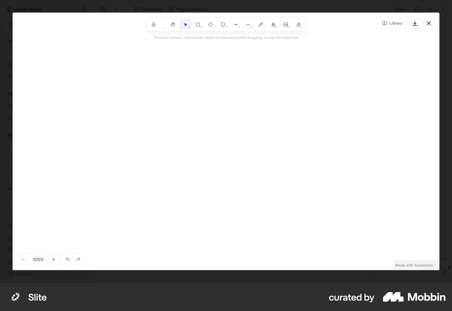 Slite Web Canvas screen