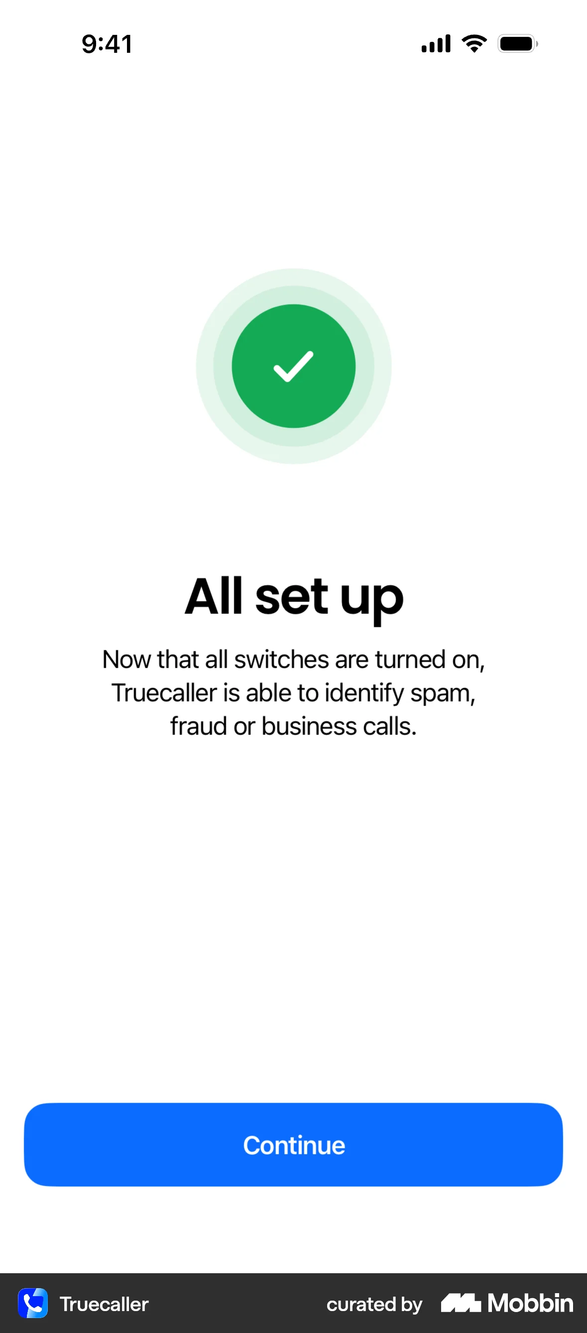 Truecaller Onboarding screen