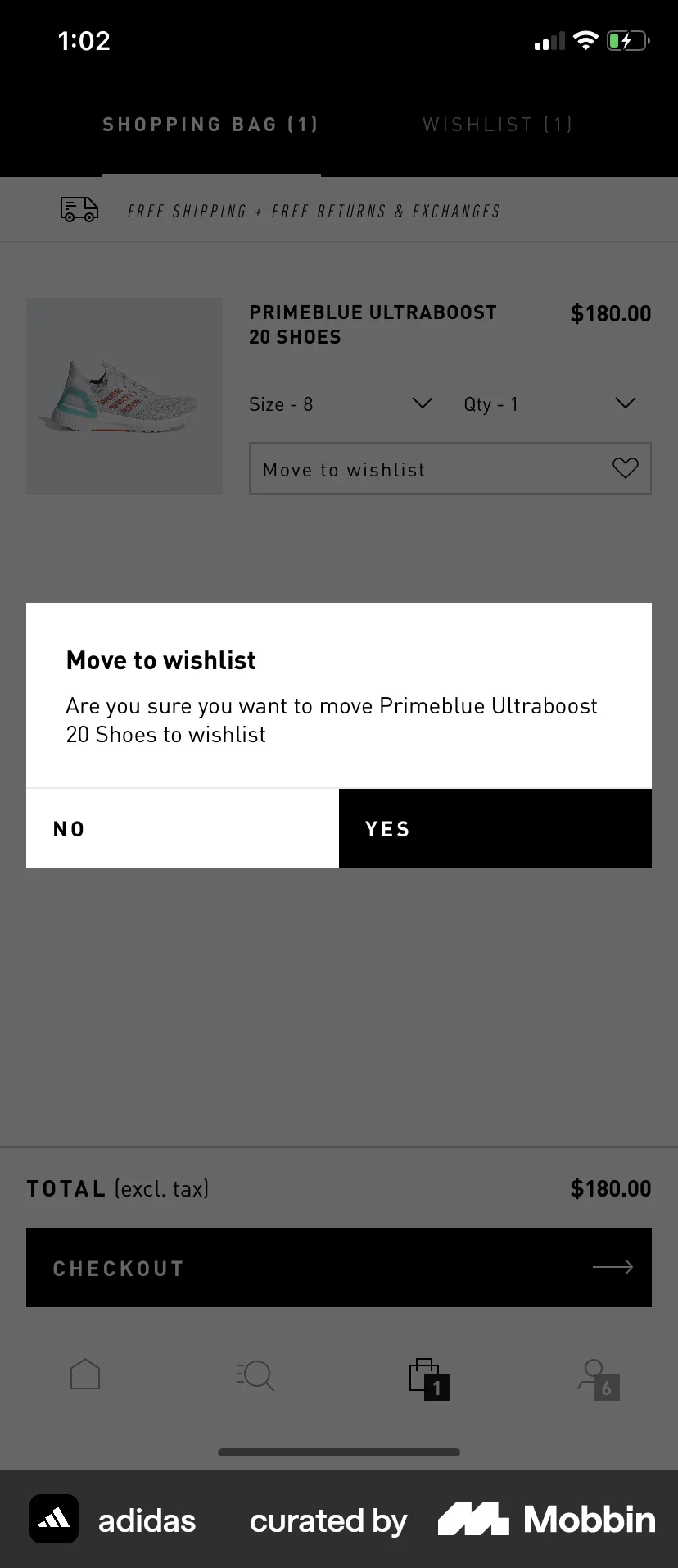adidas iOS Move screen