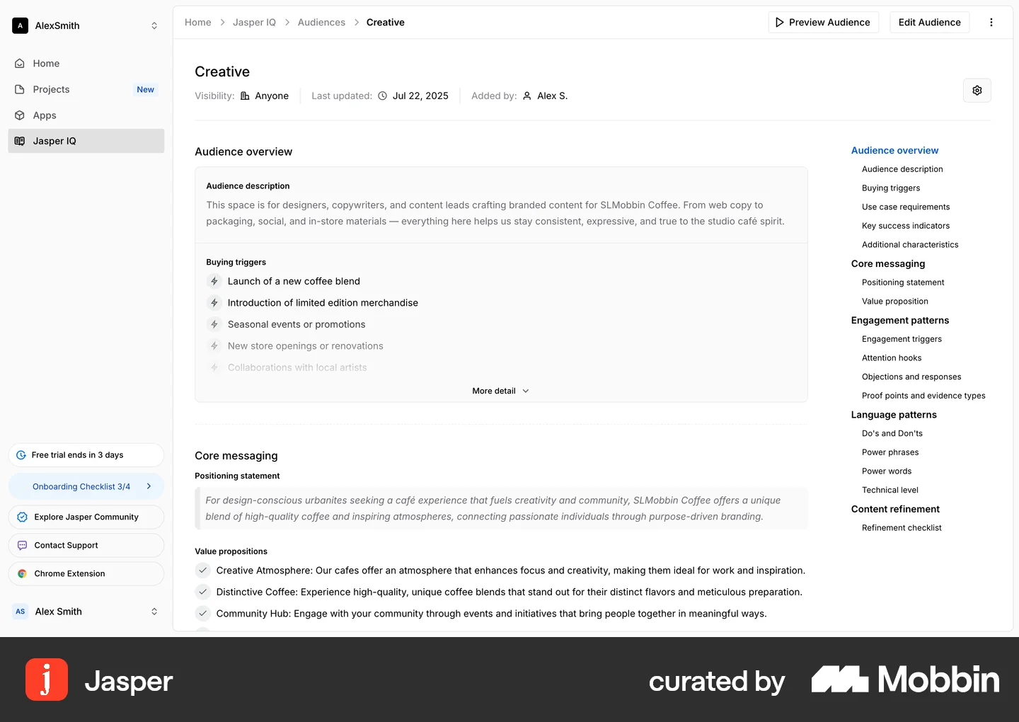 File Contents Ui Table of Contents UI Web Design Examples