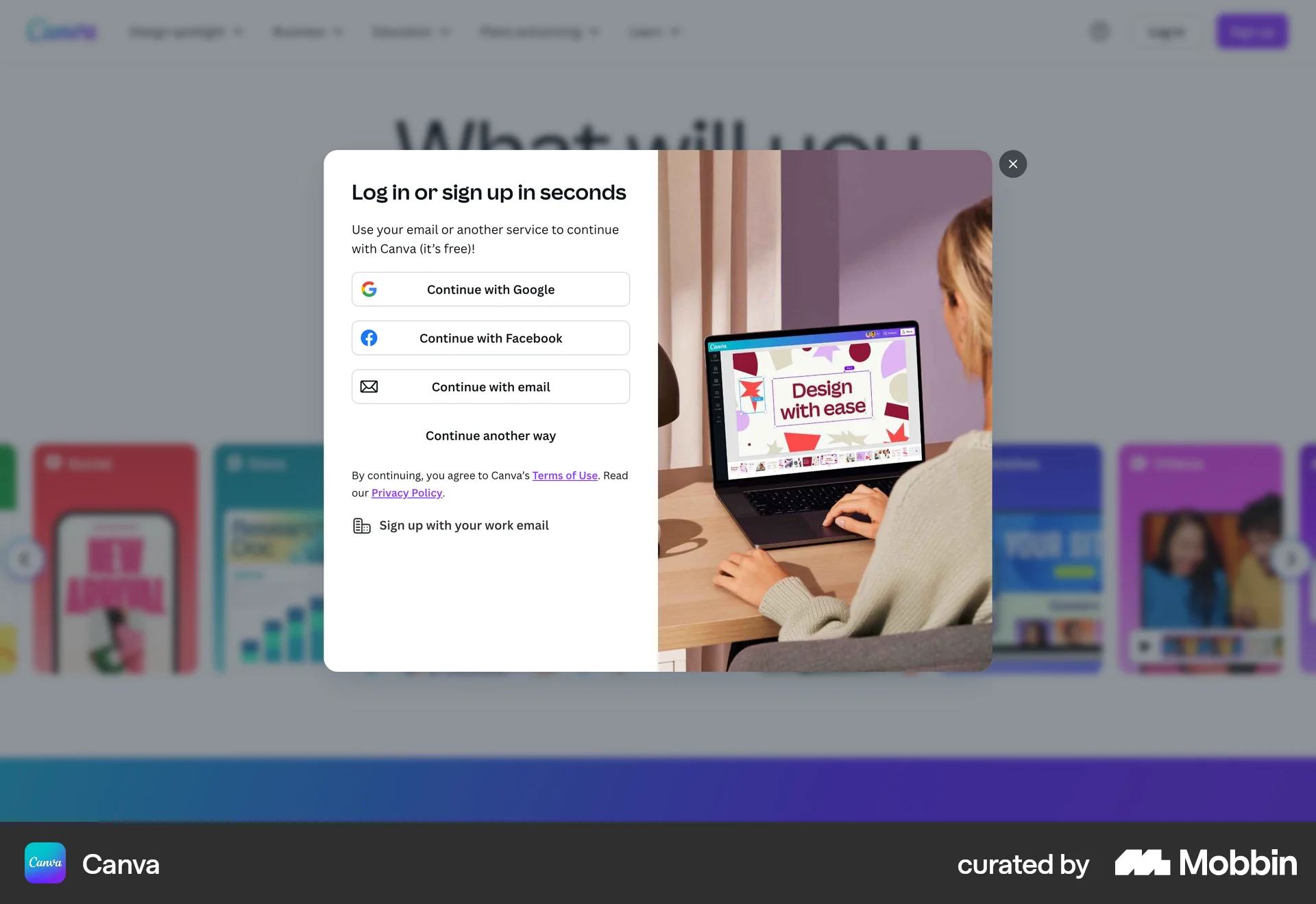 Canva Web Photo & Video App screen