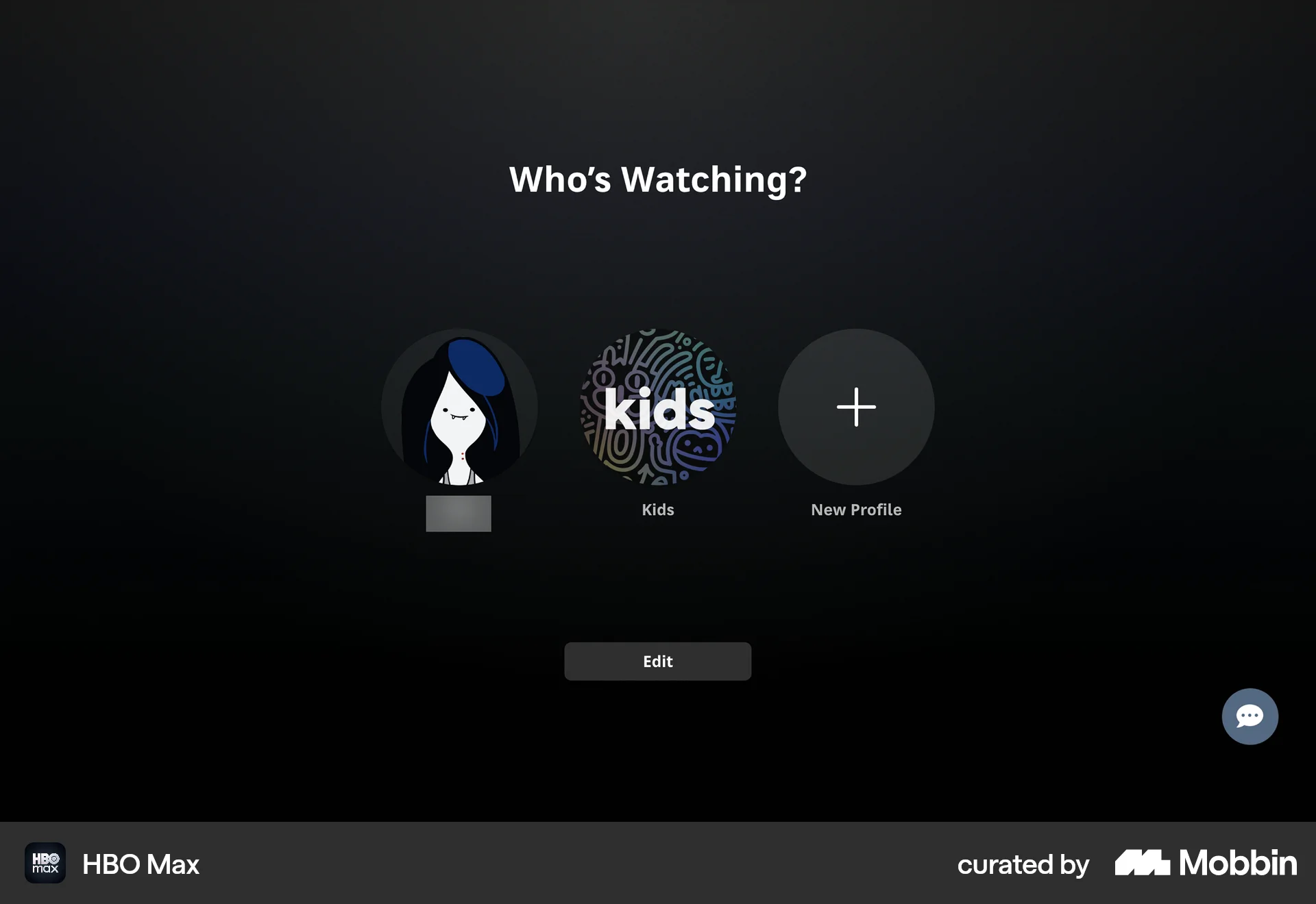 HBO Max Web screen containing Button UI element