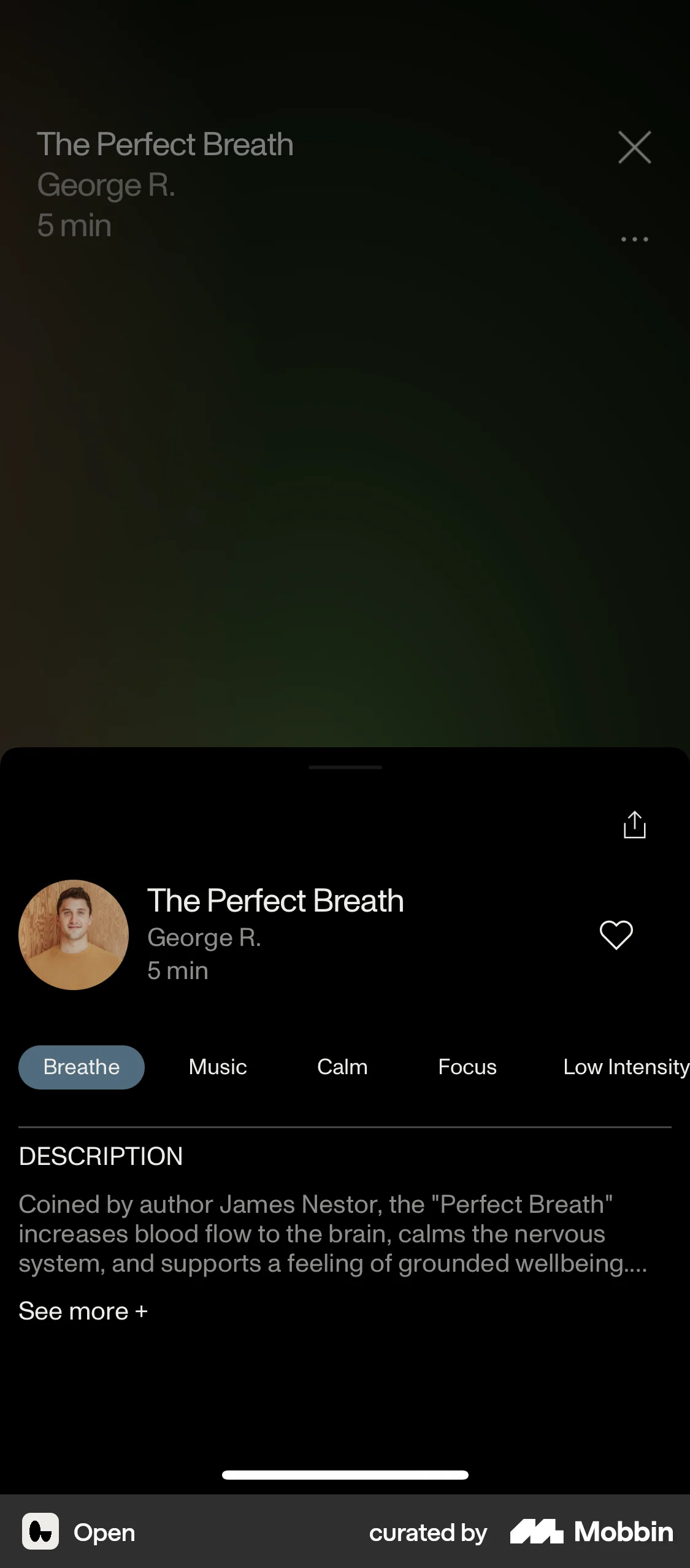 Open iOS Class & Lesson Detail screen