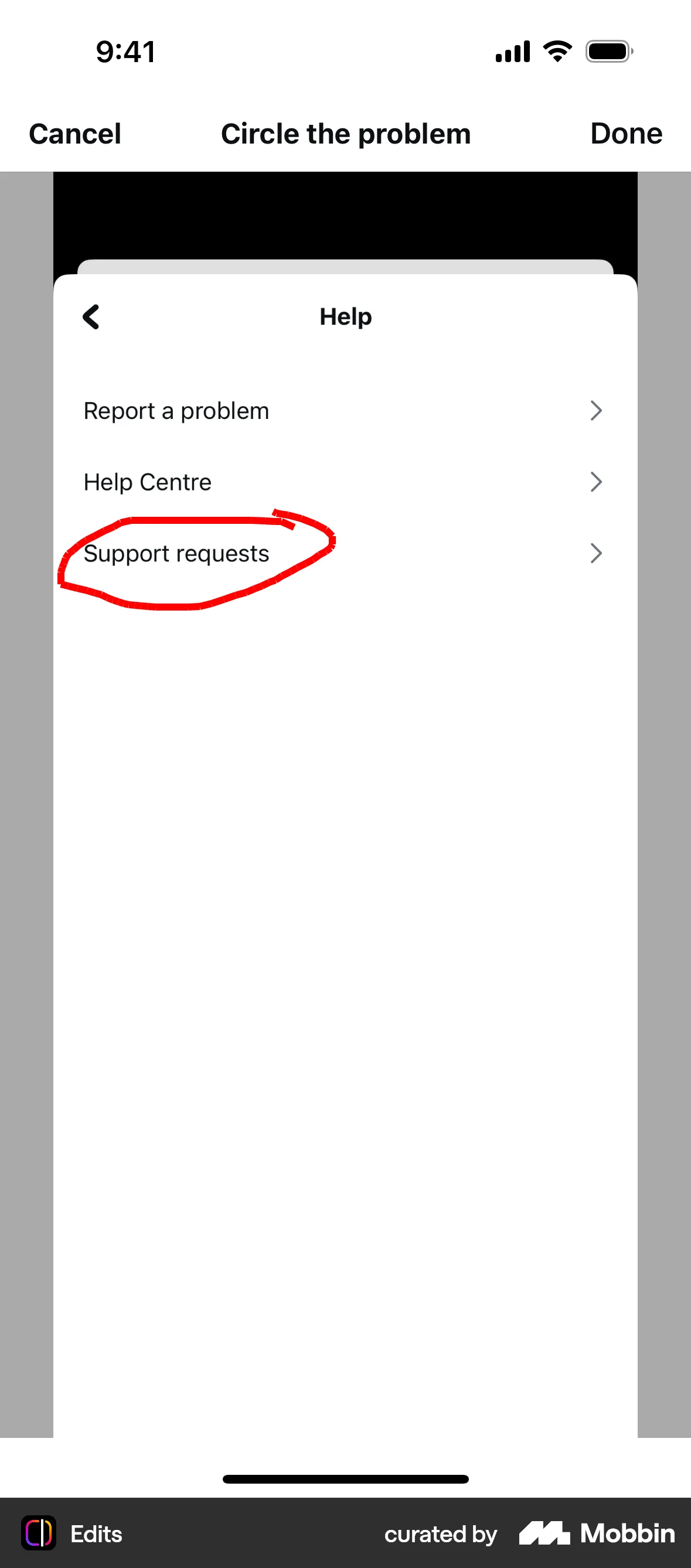 Edits iOS Media Editor screen