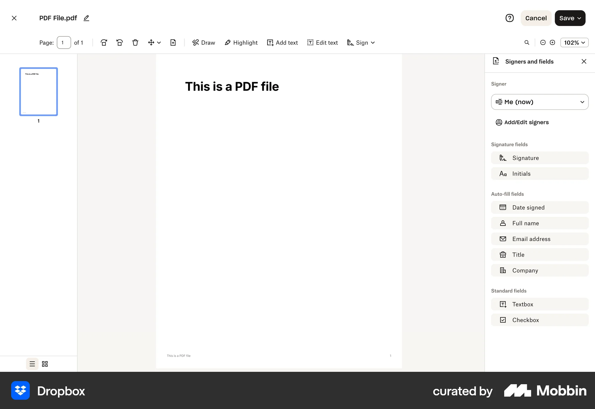 Dropbox Web Internal Tool screen
