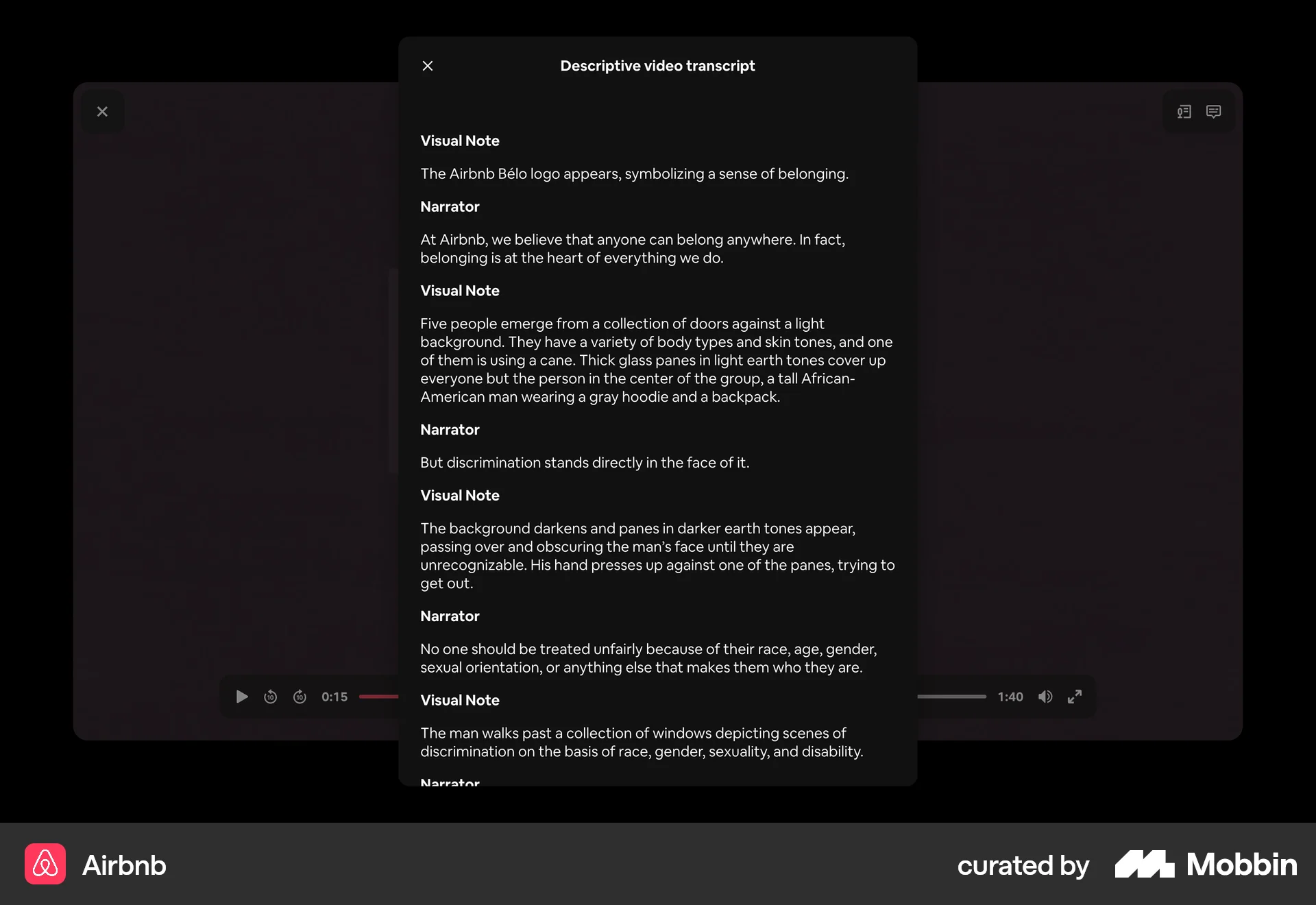 Airbnb Web screen containing Modal UI UI element