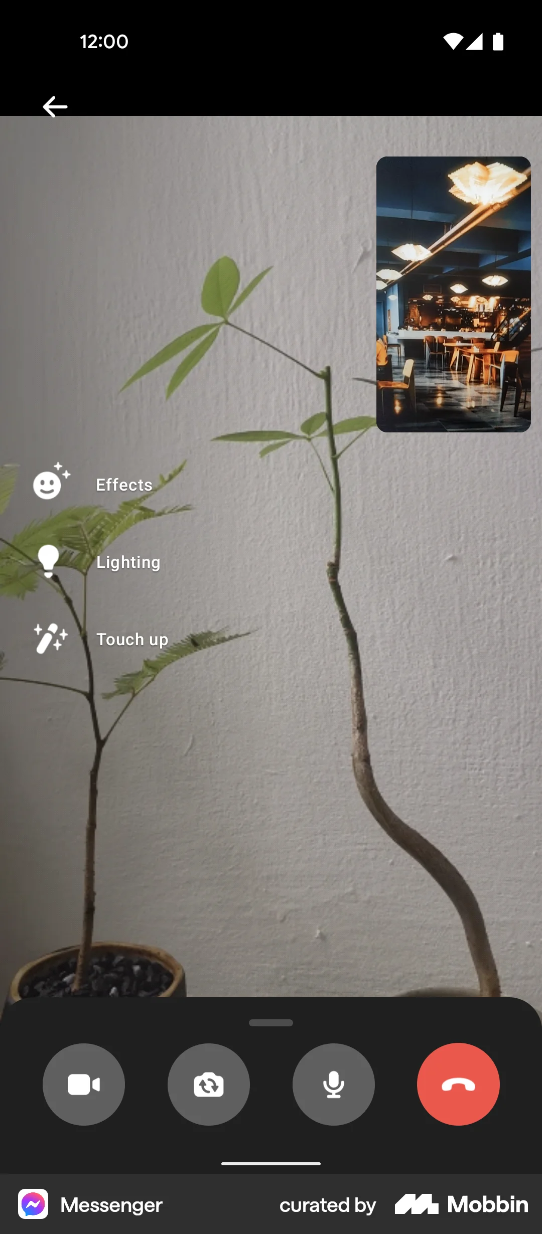 Messenger Android Camera & Scanner screen