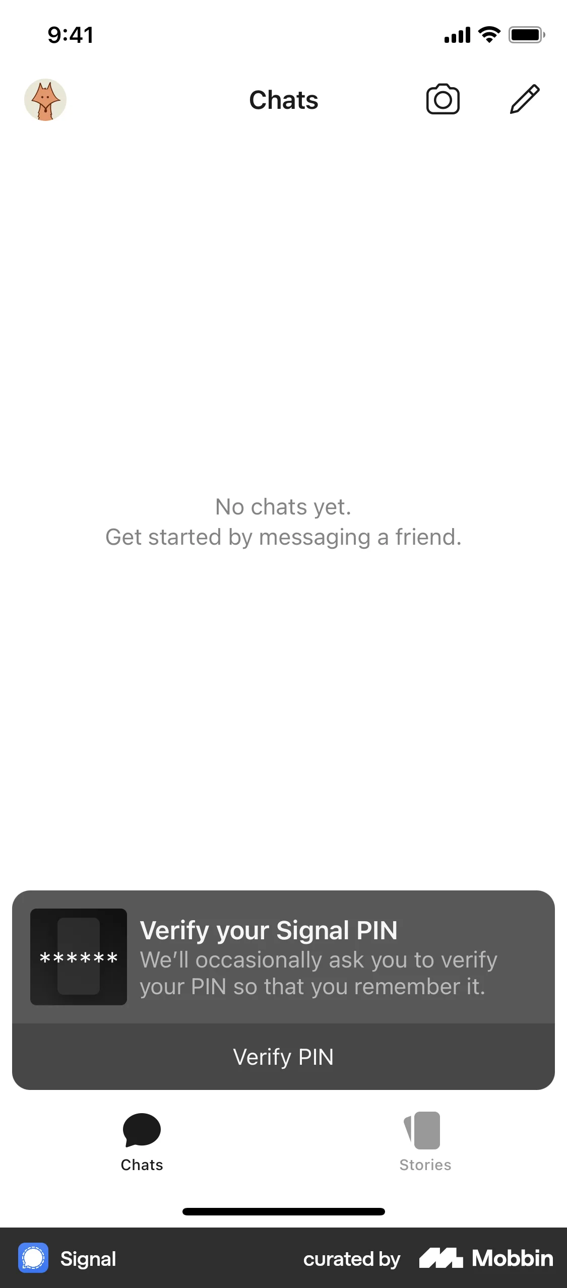 Signal Ios Ui Signal iOS Screen | Mobbin