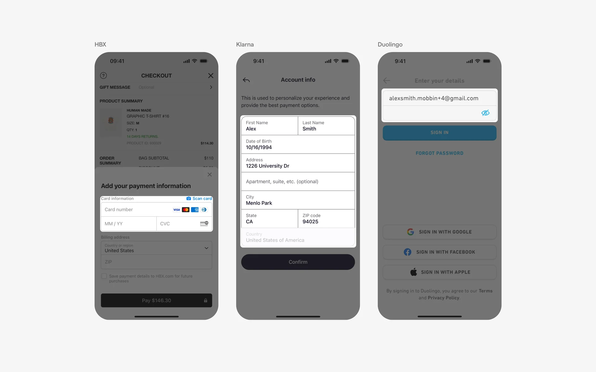 Text Field UI Design: Best practices, Design variants & Examples | Mobbin