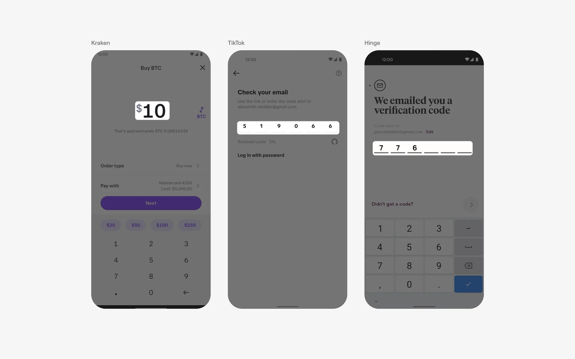 Text Field UI Design: Best practices, Design variants & Examples | Mobbin