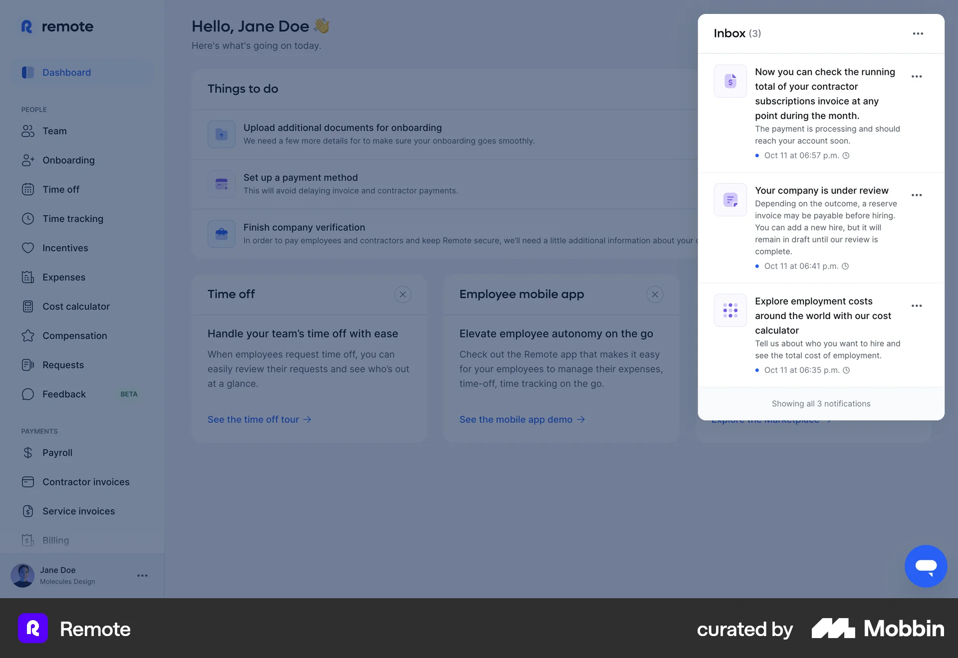 Web Notifications Design